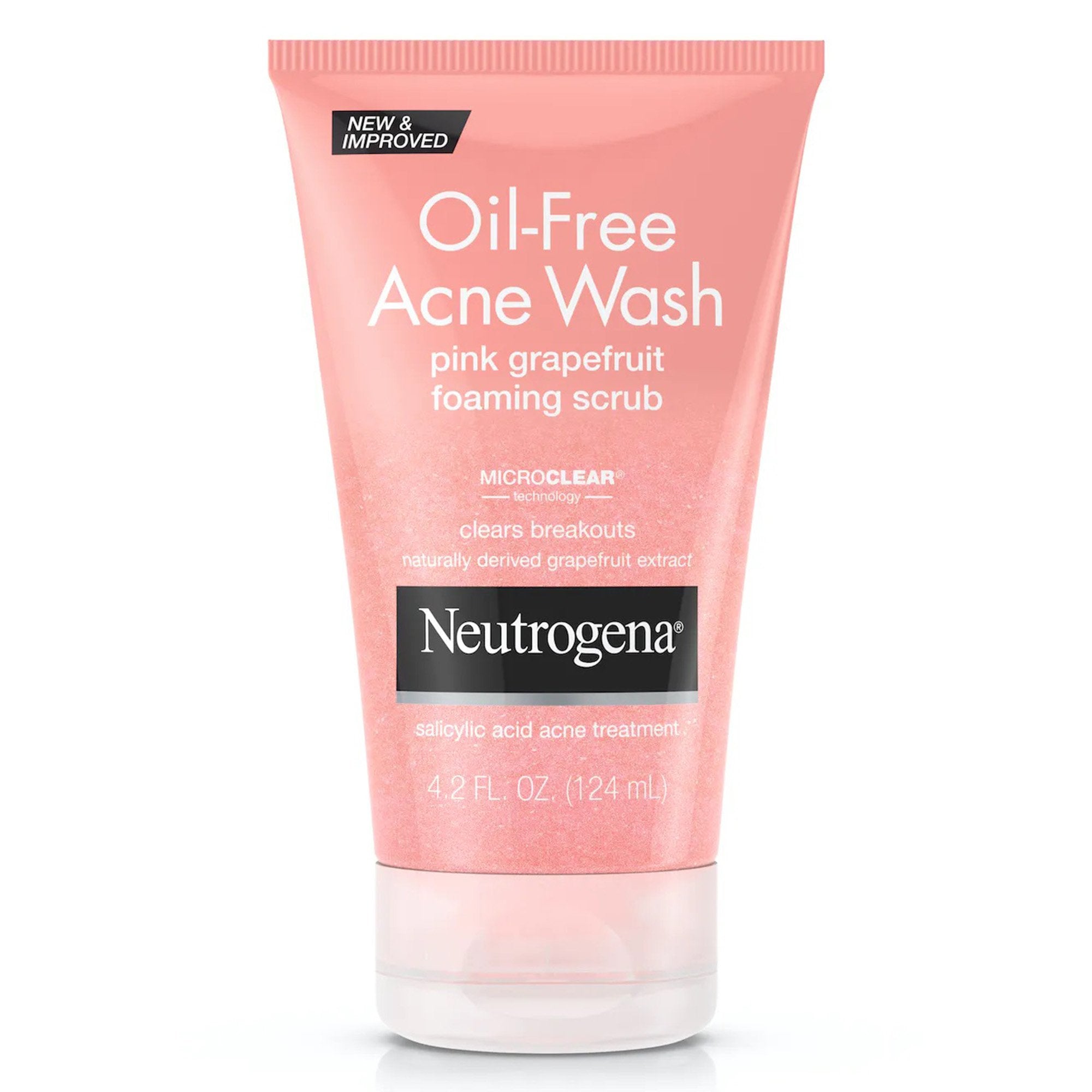 Neutrogena® Oil-Free Acne Wash Pink Grapefruit Foaming Scrub, 4.2 oz.