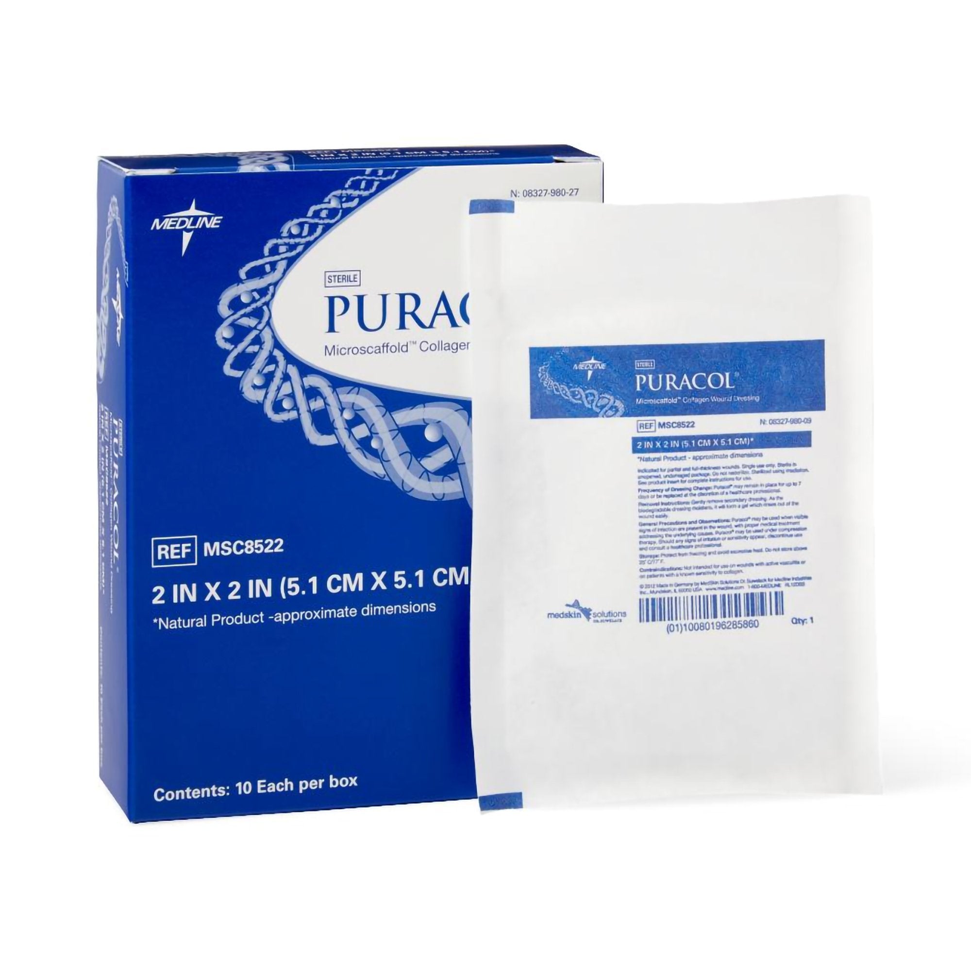 Puracol™ Collagen Wound Dressing, 2 x 2 inch