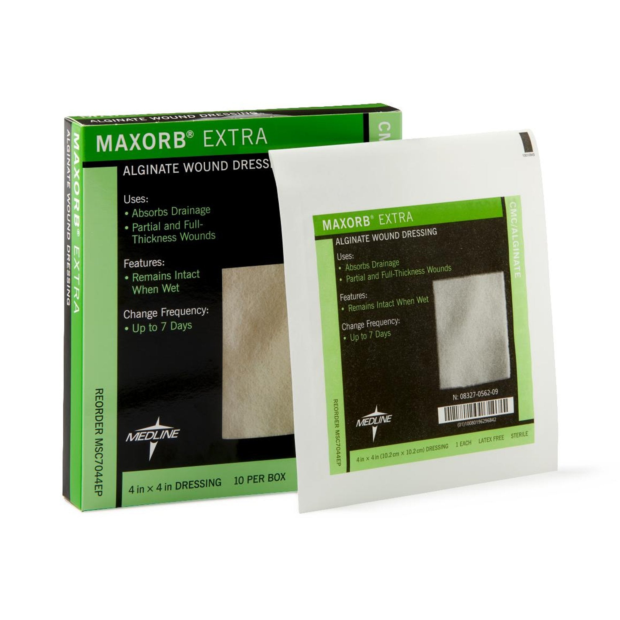 Maxorb® Extra Calcium Alginate Dressing, 4 x 4 Inch