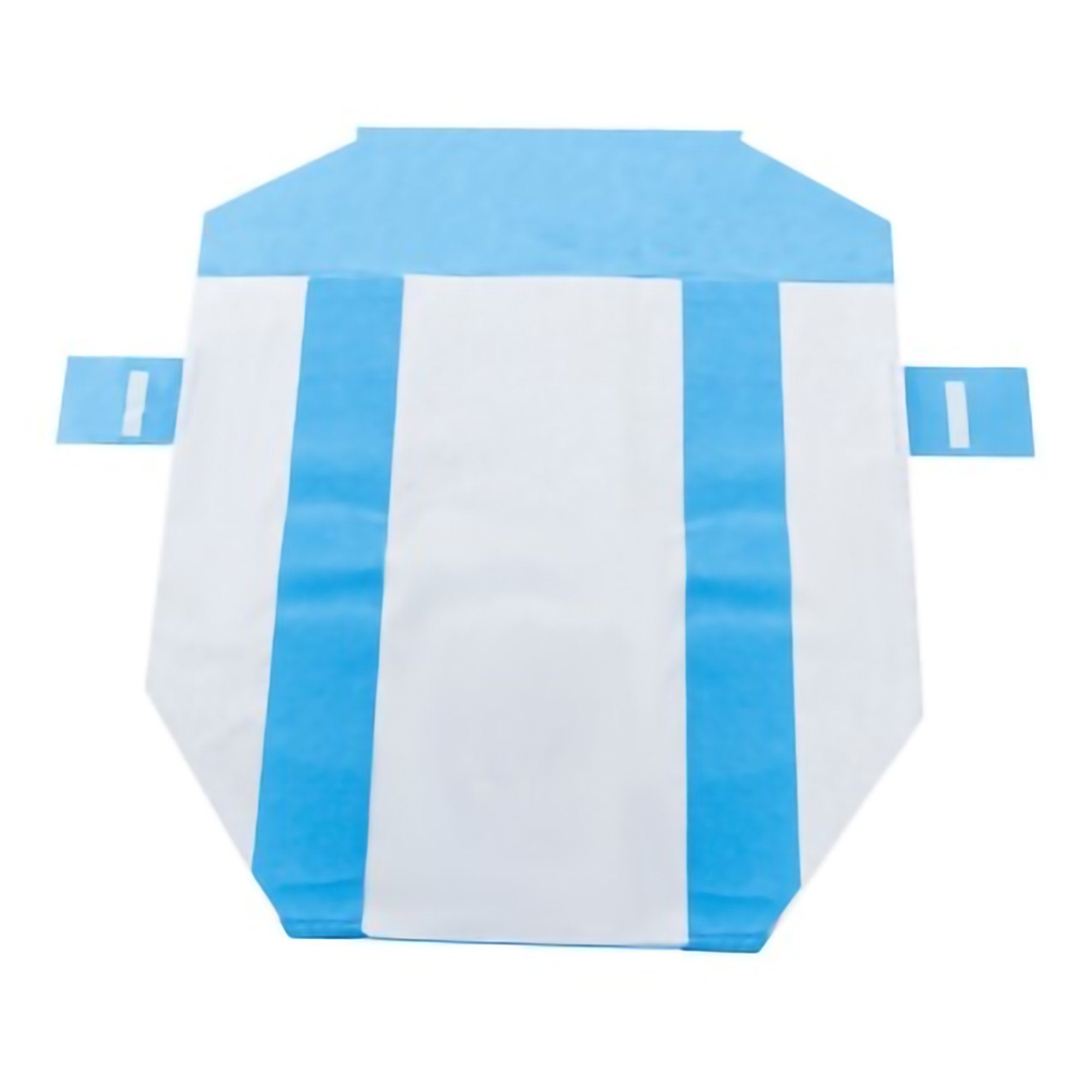 SMART-FOLD* H650 Sterilization Wrap White / Blue 48 X 61 Inch Dual Layer SMS Polypropylene Steam / EO Gas / Hydrogen Peroxide