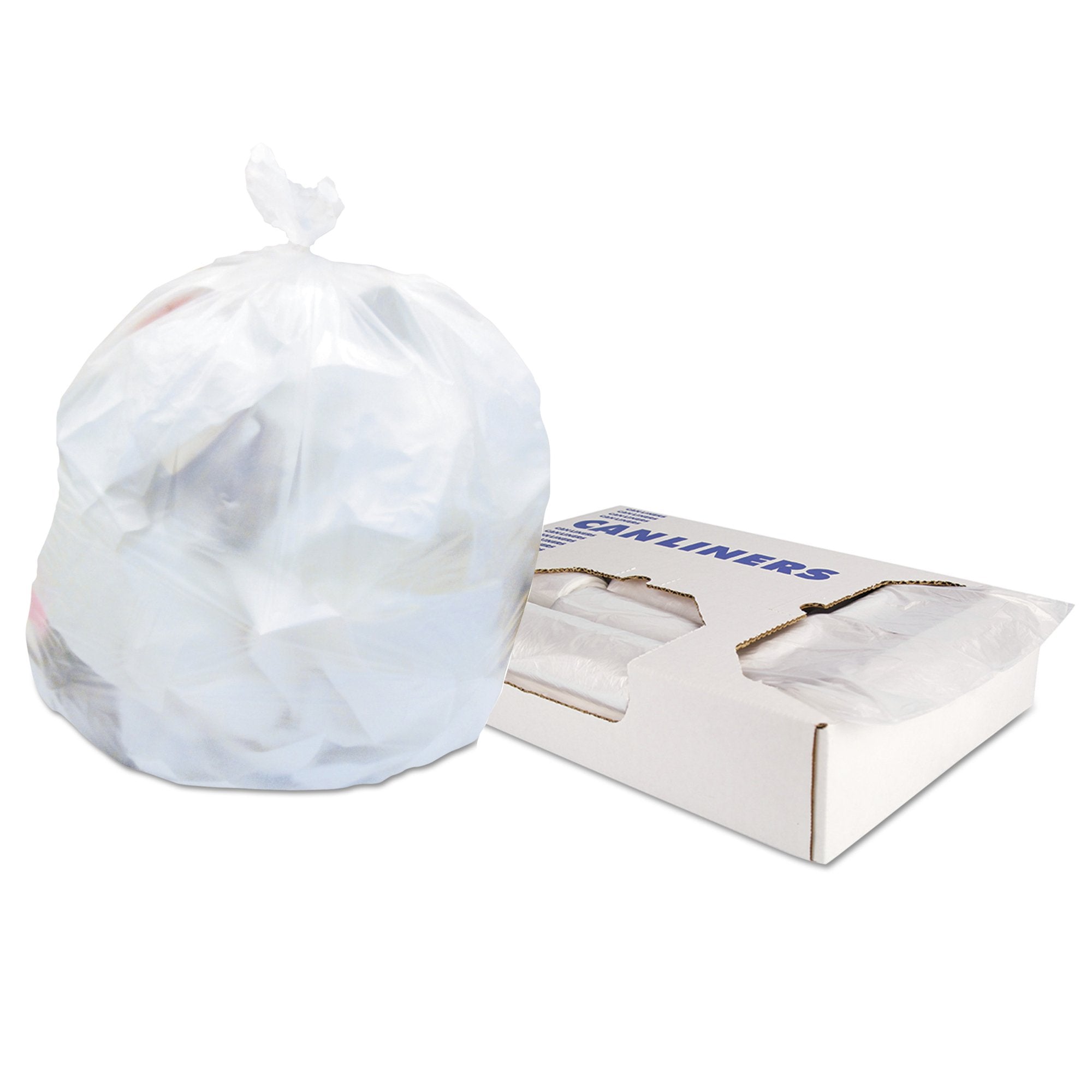 Trash Bag Heritage™ 10 gal. Natural HDPE 6 Mic. 24 X 24 Inch Star Seal Bottom Coreless Roll