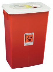 SharpSafety™ Multi-purpose Sharps Container, 18 Gallon, 26 x 18¼ x 12¾ Inch
