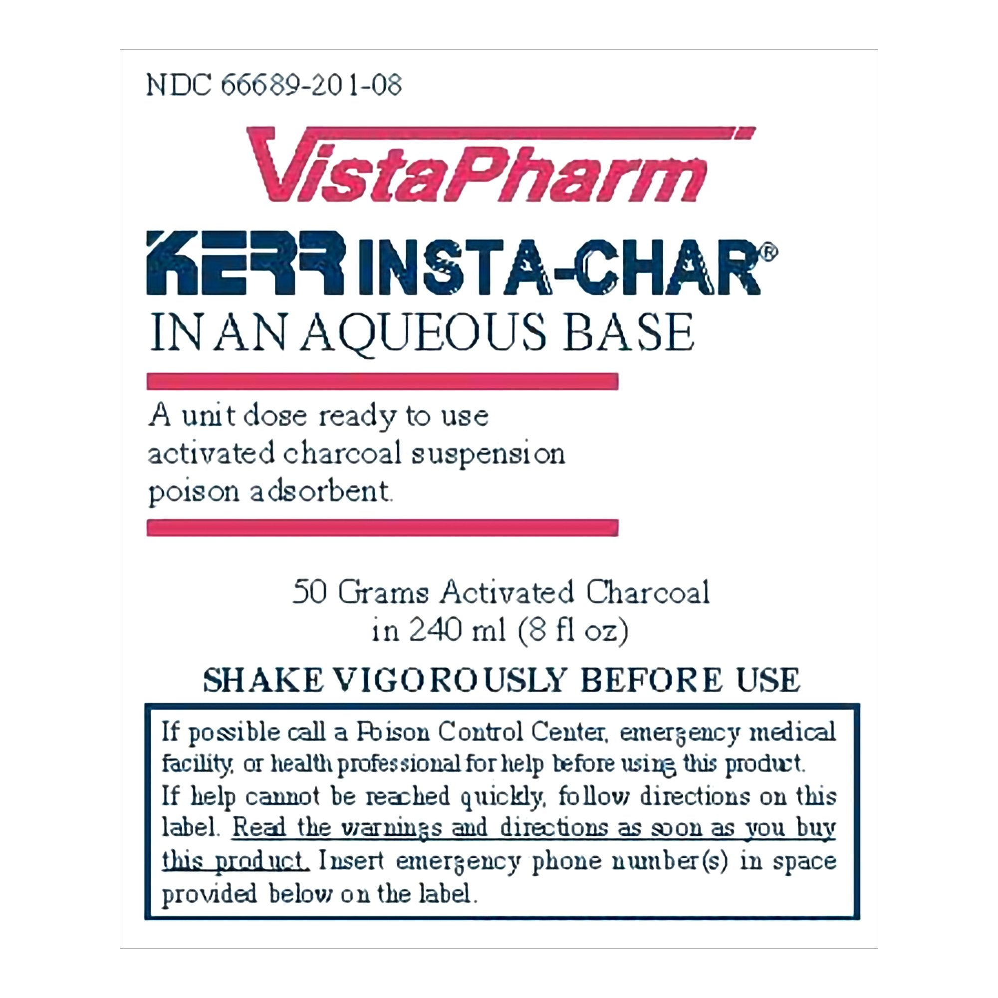 Kerr Insta-Char® Activated Charcoal Poison Absorbent