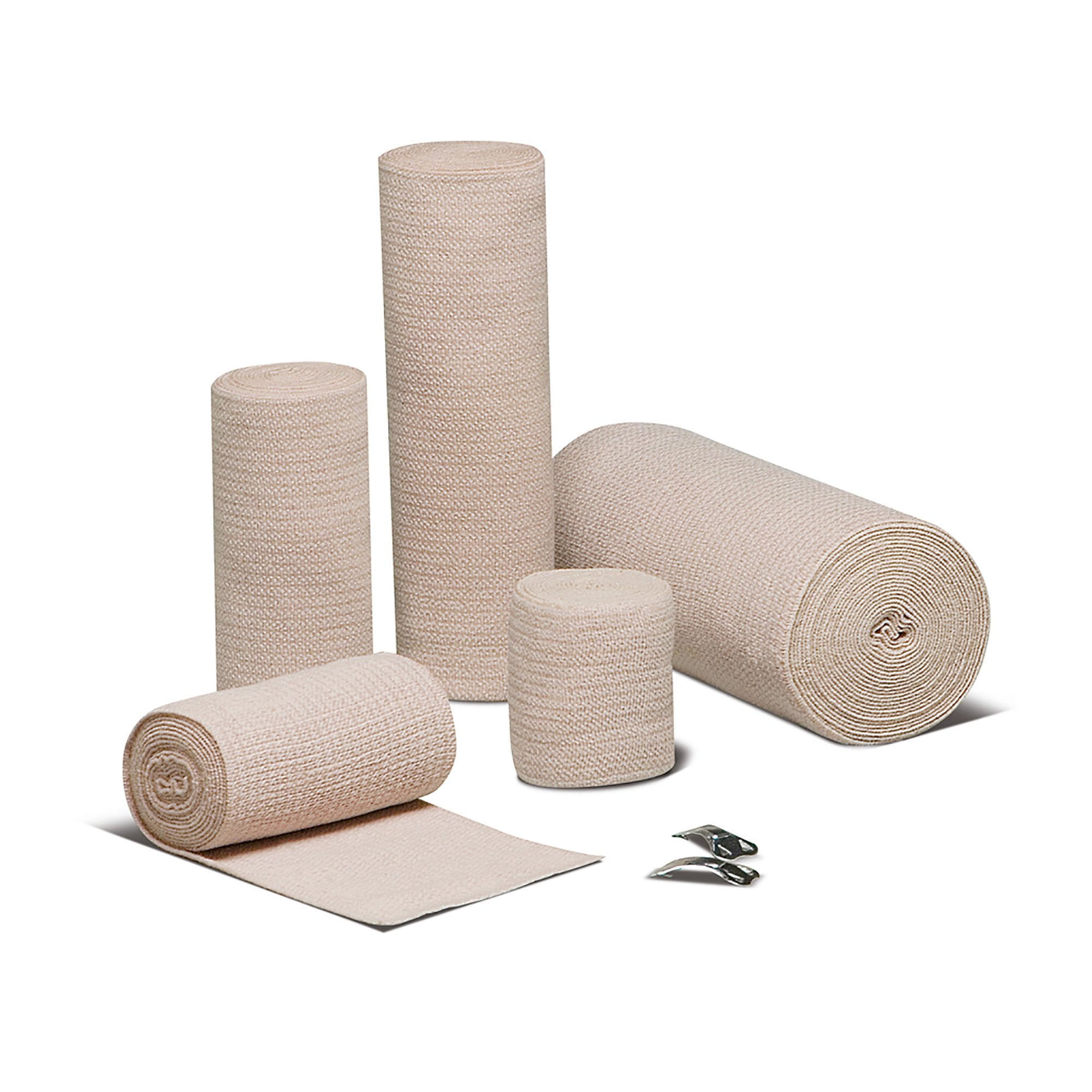 REB® LF Clip Detached Closure Elastic Bandage, 4 Inch x 5 Yard