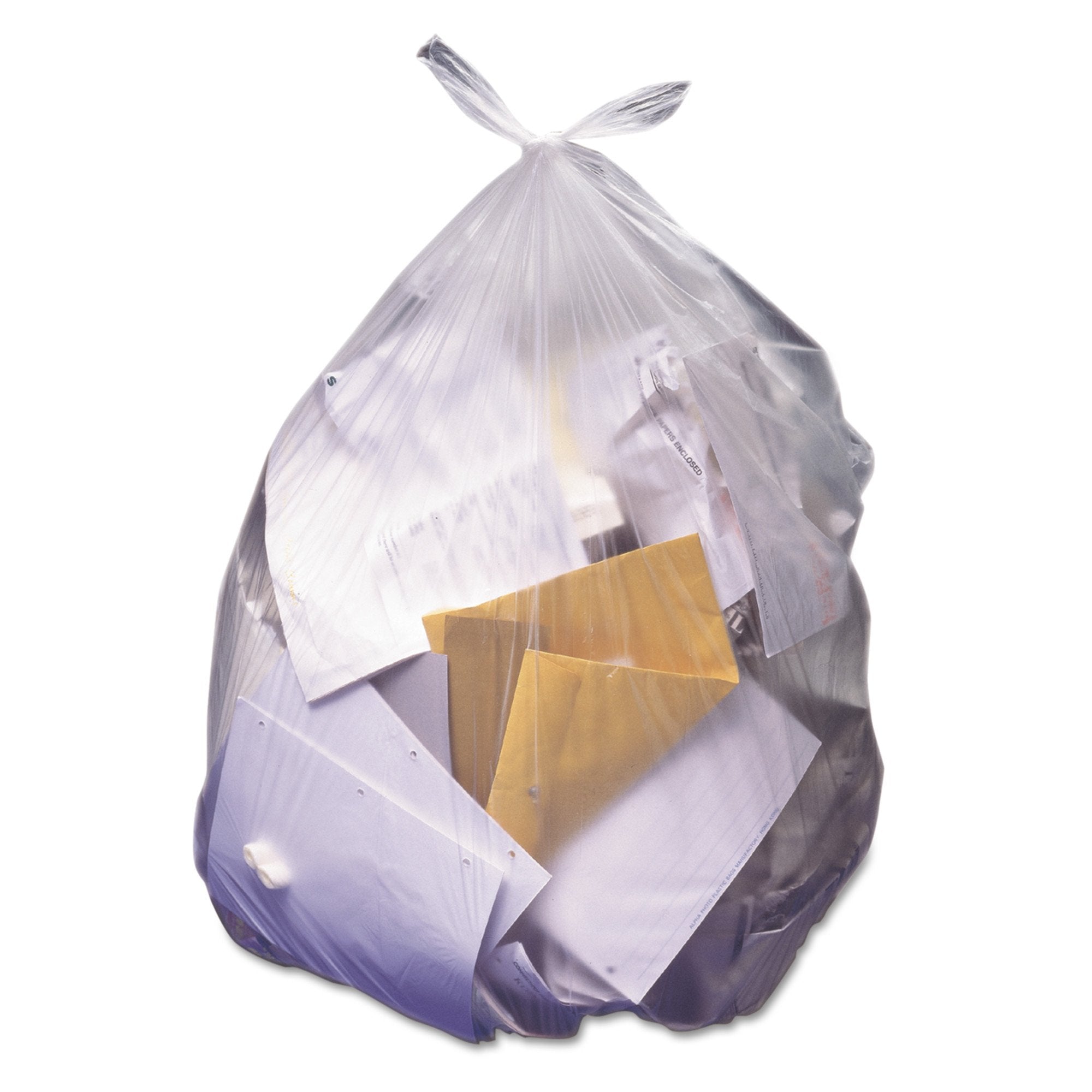 Trash Bag Heritage™ 45 gal. Natural HDPE 12 Mic. 40 X 48 Inch Star Seal Bottom Flat Pack