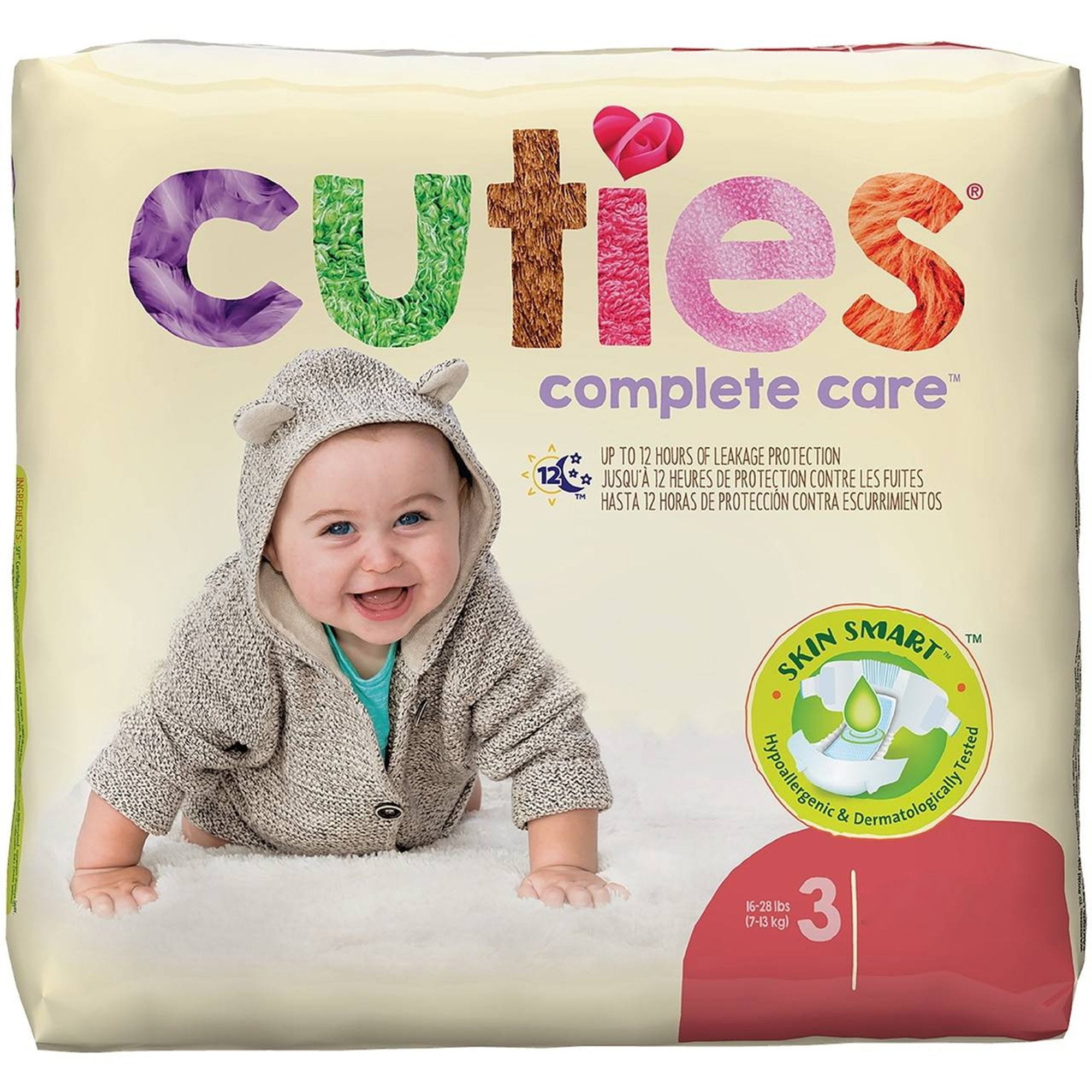 Cuties Complete Care Diapers, Size 3