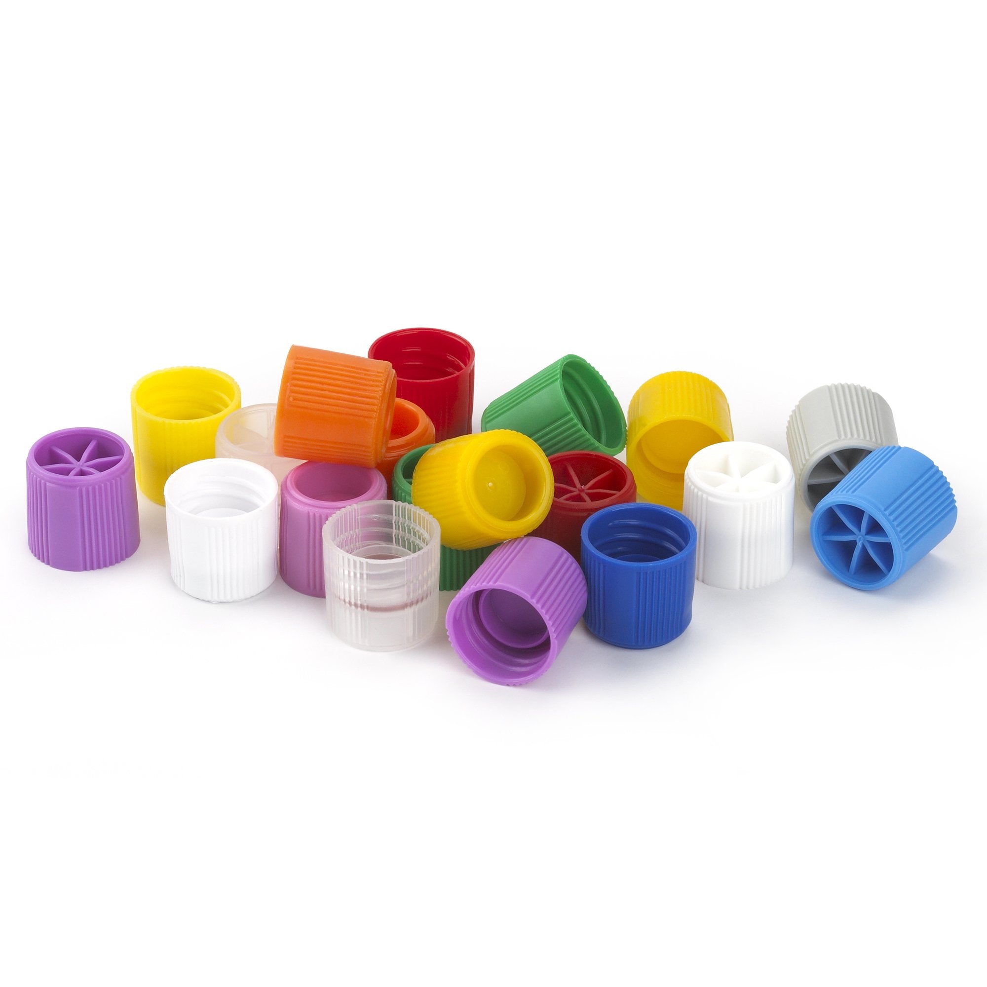 Tube Closure Polypropylene Screw Cap Natural For Sample Tubes with External Threads NonSterile