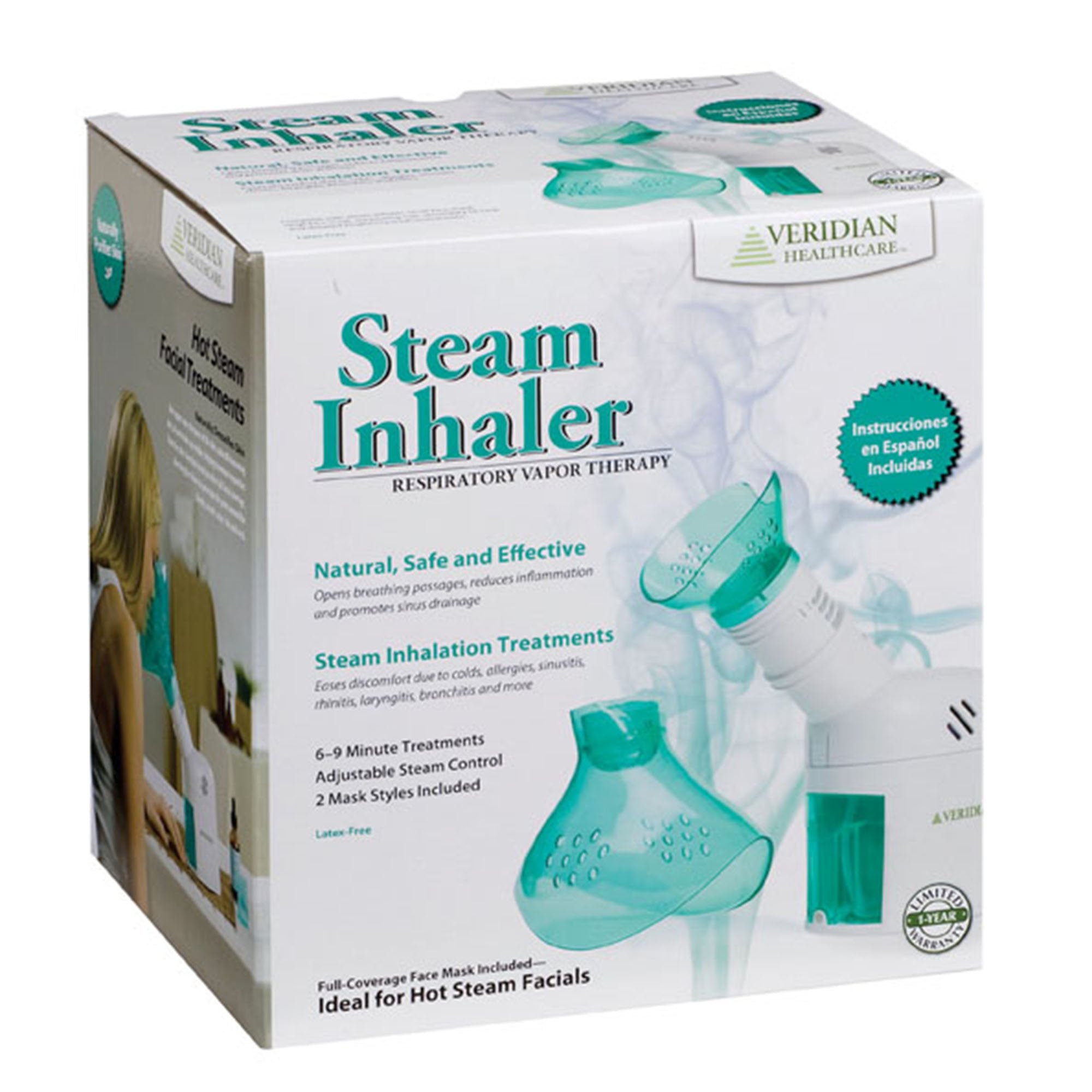 Veridian Healthcare Steam Inhaler Distilled Water Adult / Pediatric