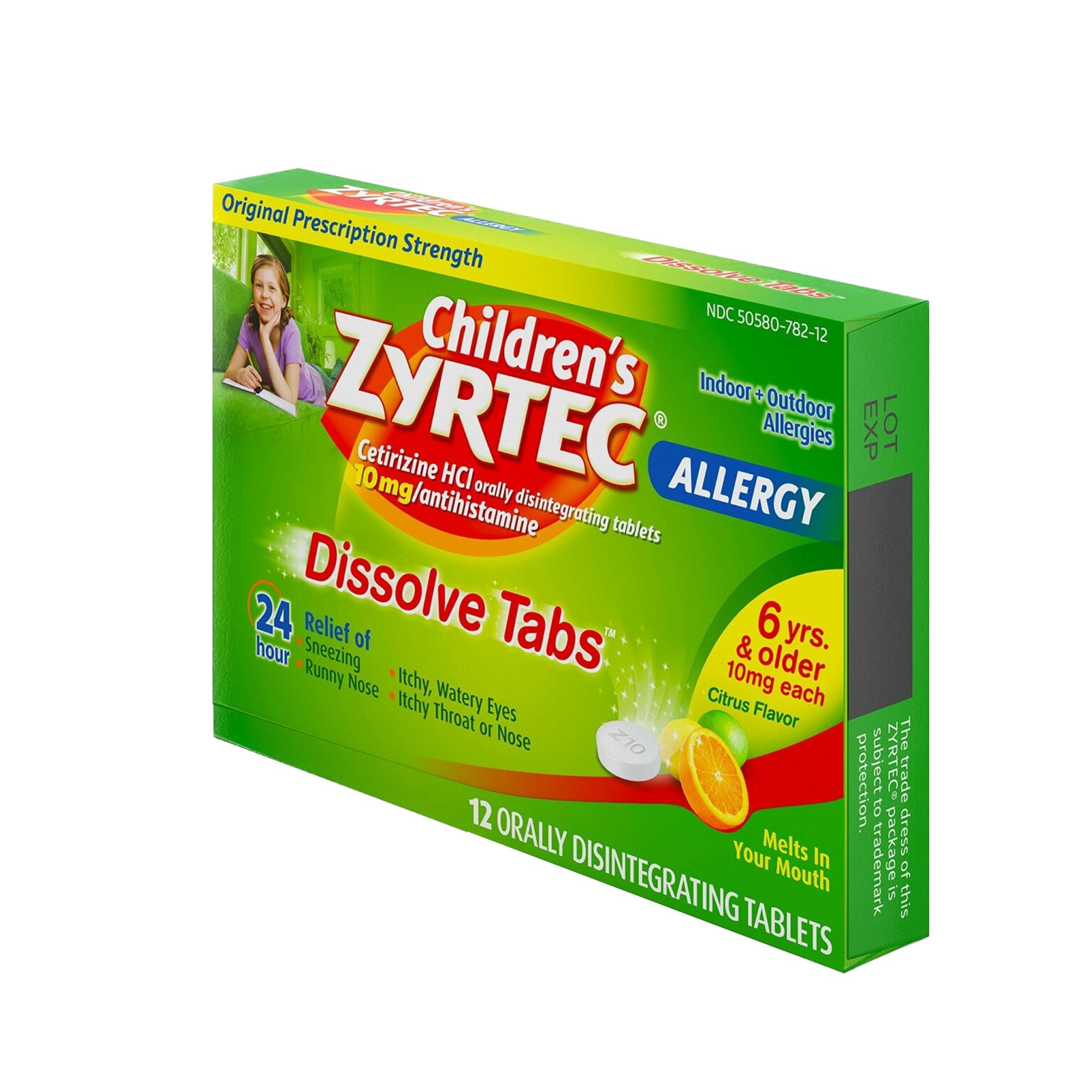 Zyrtec® Children's Allergy Orally Dissolve Tabs, Citrus Flavor