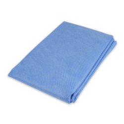 Burn Sheet Dynarex Flat Sheet 60 W X 90 L Inch Blue Disposable