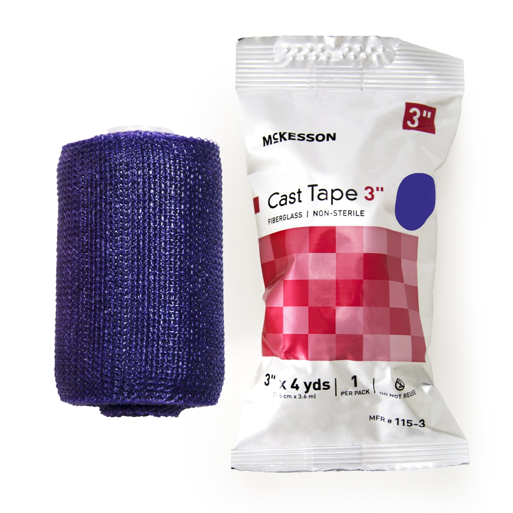 McKesson Purple Cast Tape, 3 Inch x 4 Yard