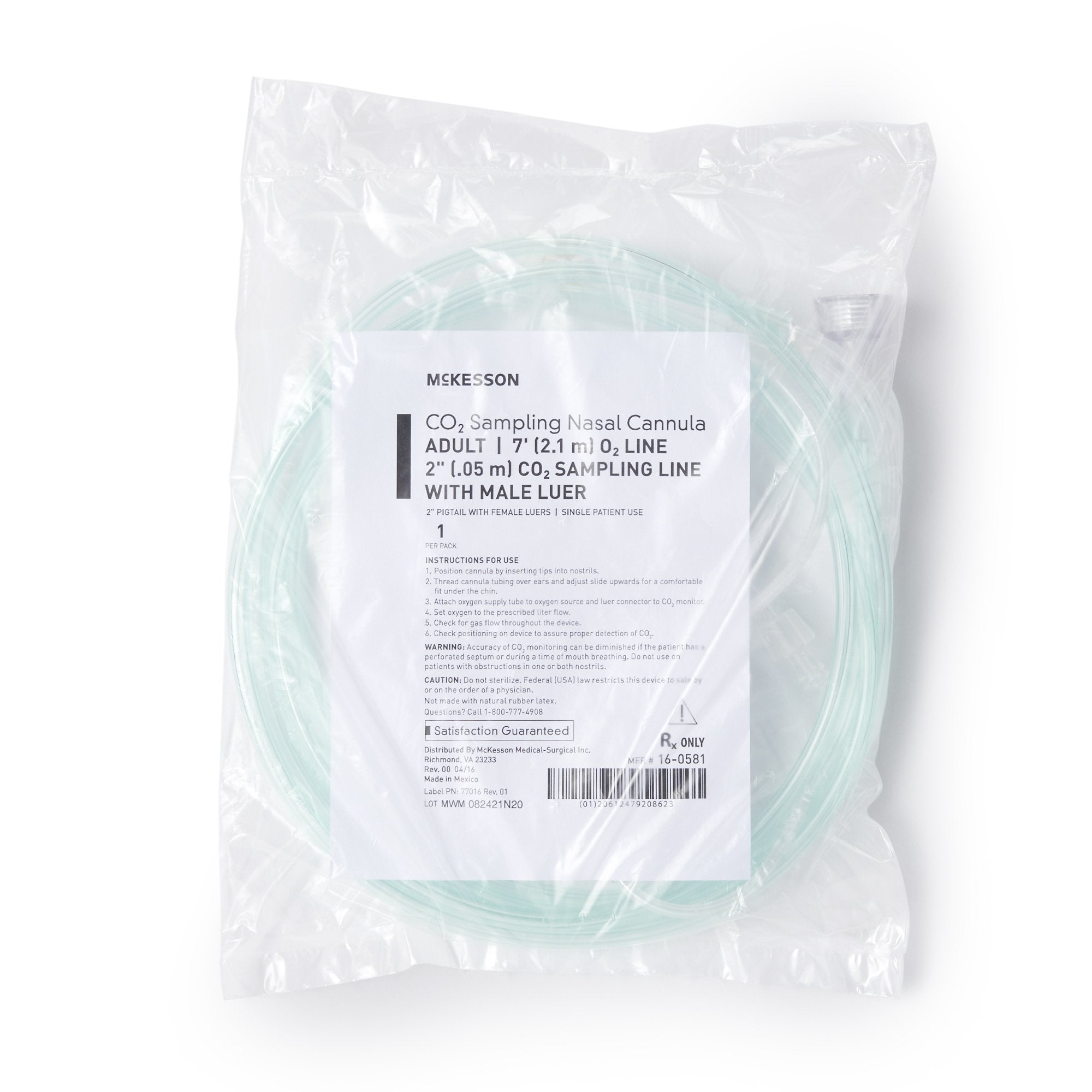 McKesson ETCO2 Nasal Sampling Cannula with O2