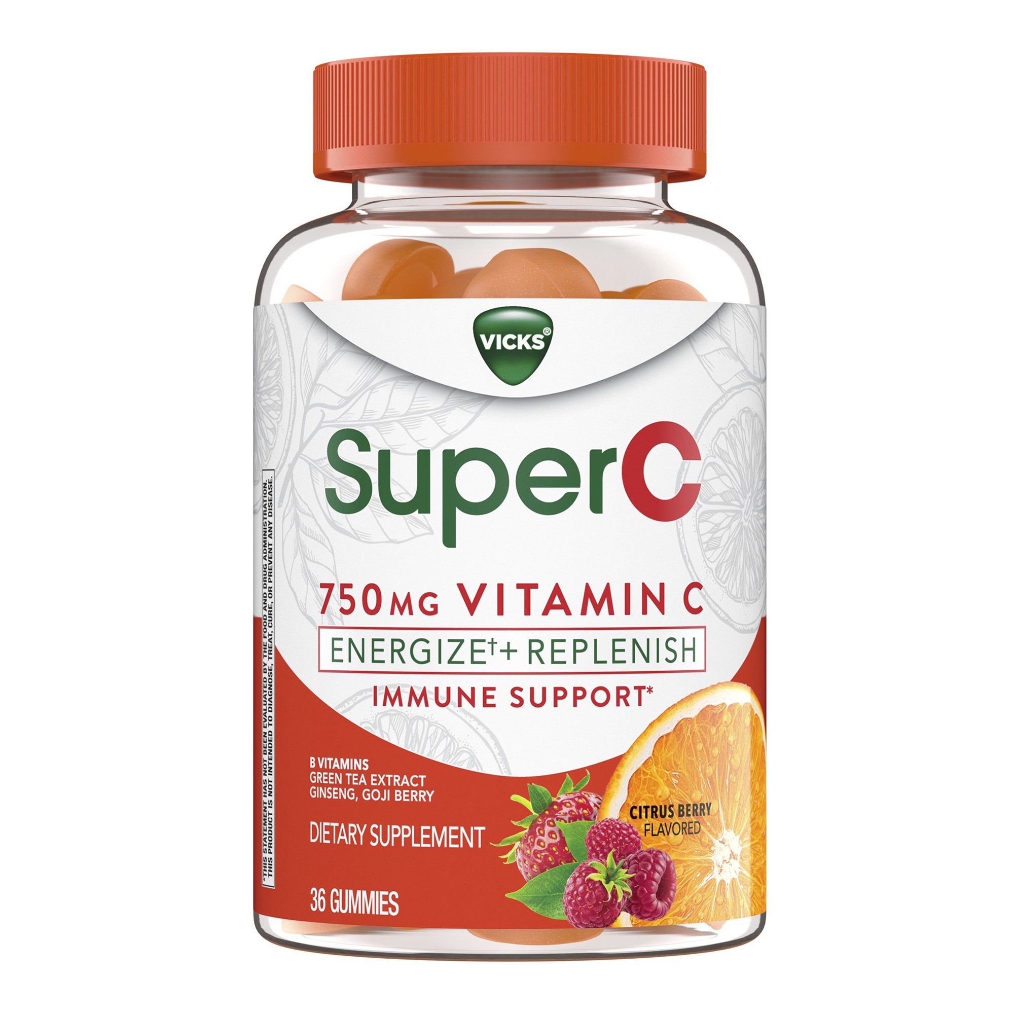 Immunity Support Vicks® Super C Gummy 36 per Bottle