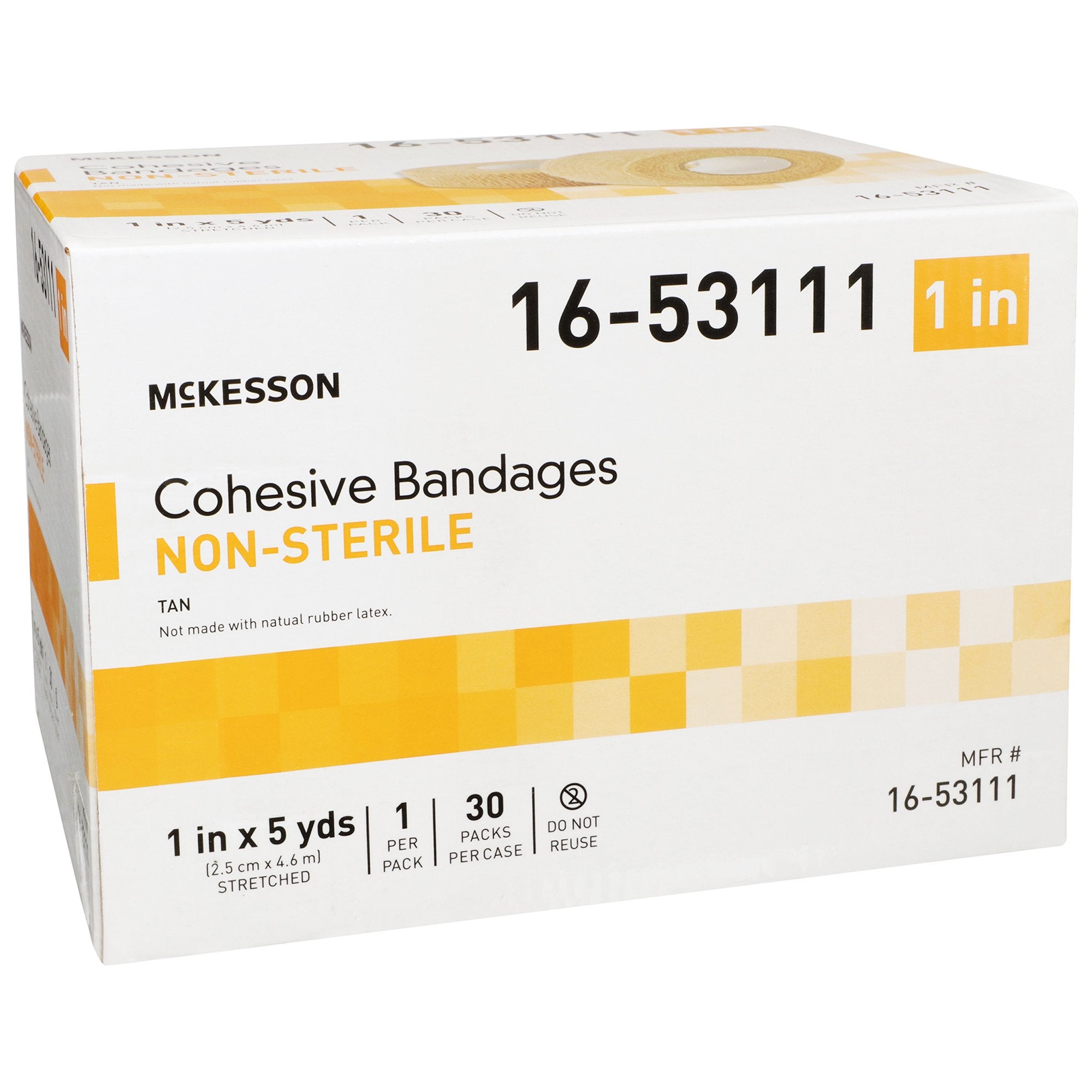 McKesson Self-adherent Closure Cohesive Bandage, 1 Inch x 5 Yard