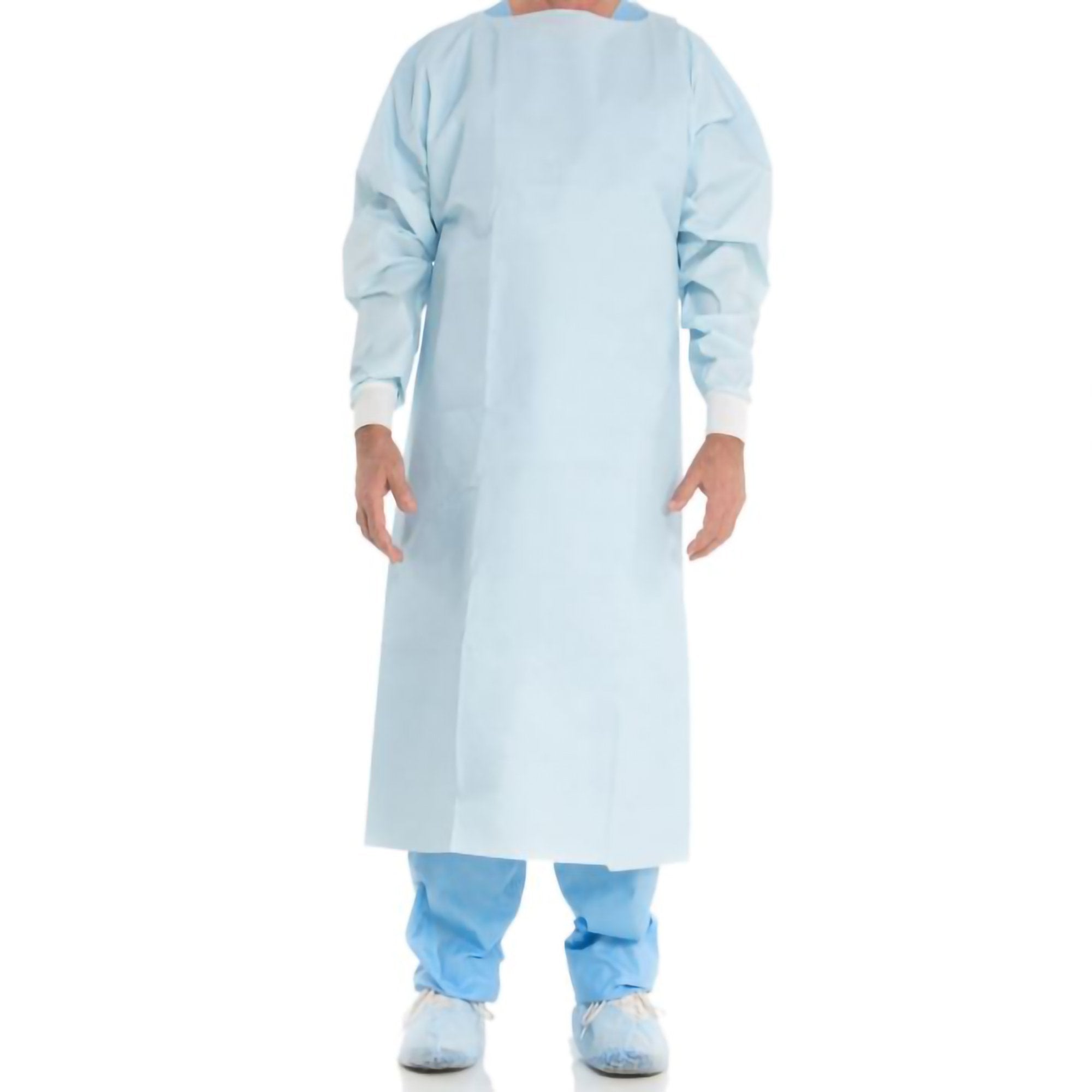 Chemotherapy Procedure Gown 2X-Large Blue NonSterile ASTM F739-12 Disposable