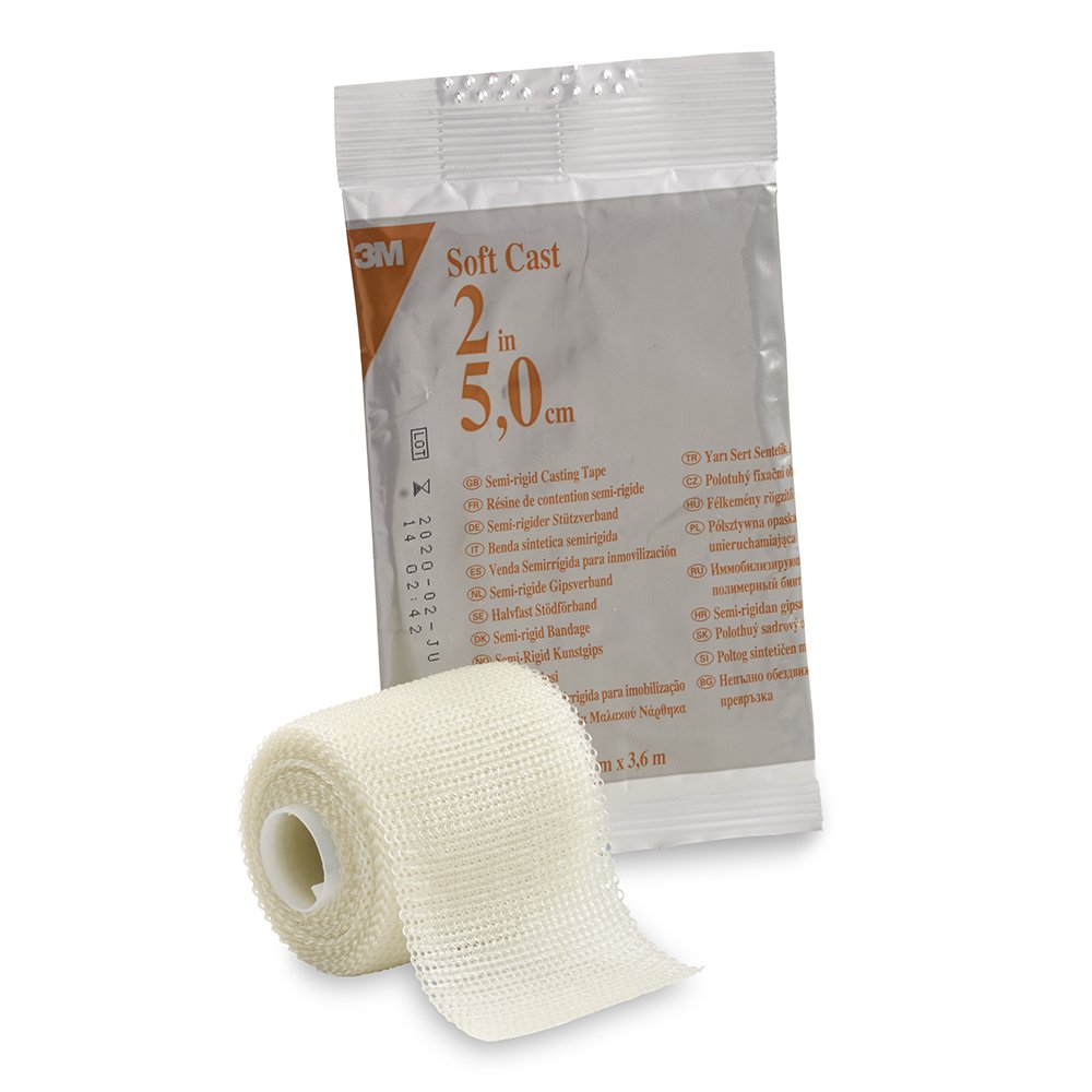 3M™ Scotchcast™ Soft Cast White Cast Tape, 2 Inch x 4 Yard