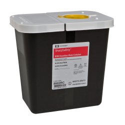 SharpSafety™ RCRA Waste Container, 2 Gallon, 10 x 10½ x 7¼ Inch