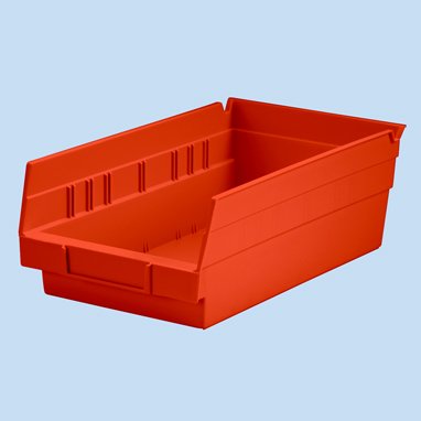 Shelf Bin Blue Plastic 4 X 6-5/8 X 11-5/8 Inch