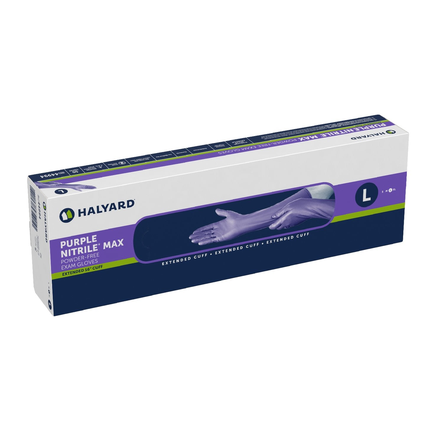 Purple Nitrile Max™ Nitrile Extended Cuff Length Exam Glove, Large