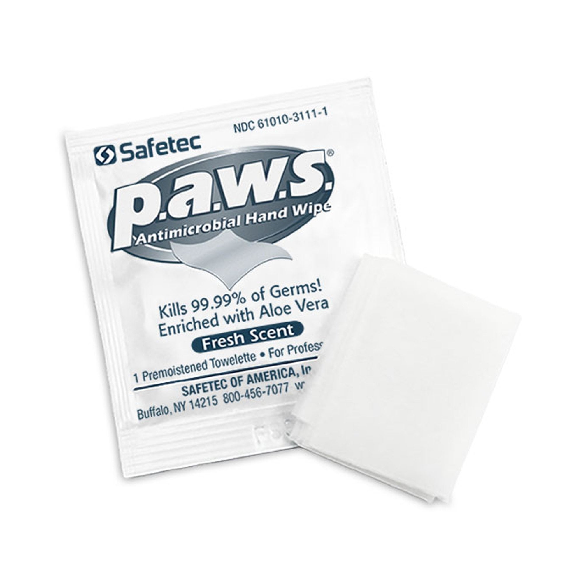 P.A.W.S. Hand Sanitizing Wipes, Individual Packets