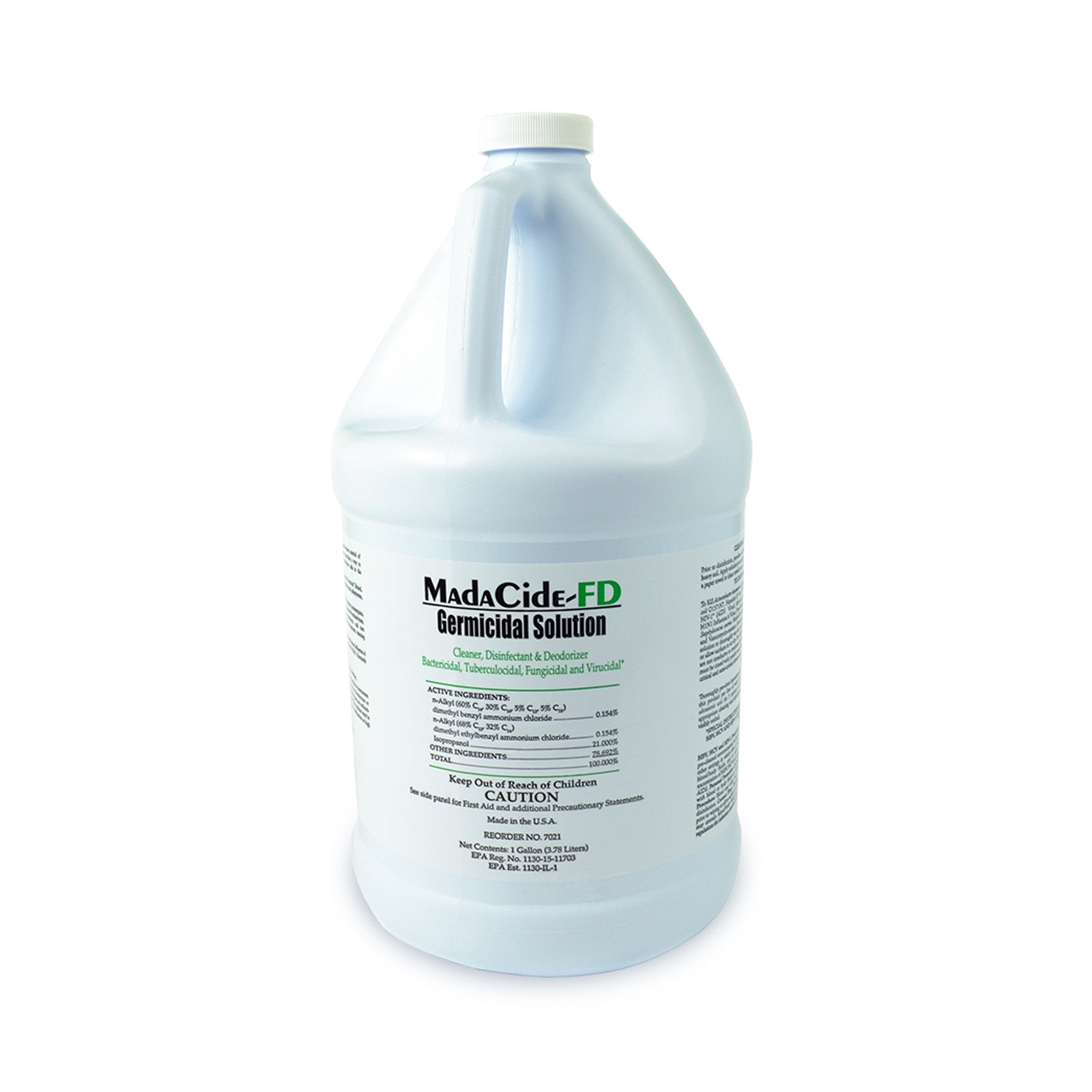 MadaCide-FD® Surface Disinfectant Cleaner Germicidal Manual Pour Liquid 1 gal. Jug Alcohol Scent NonSterile