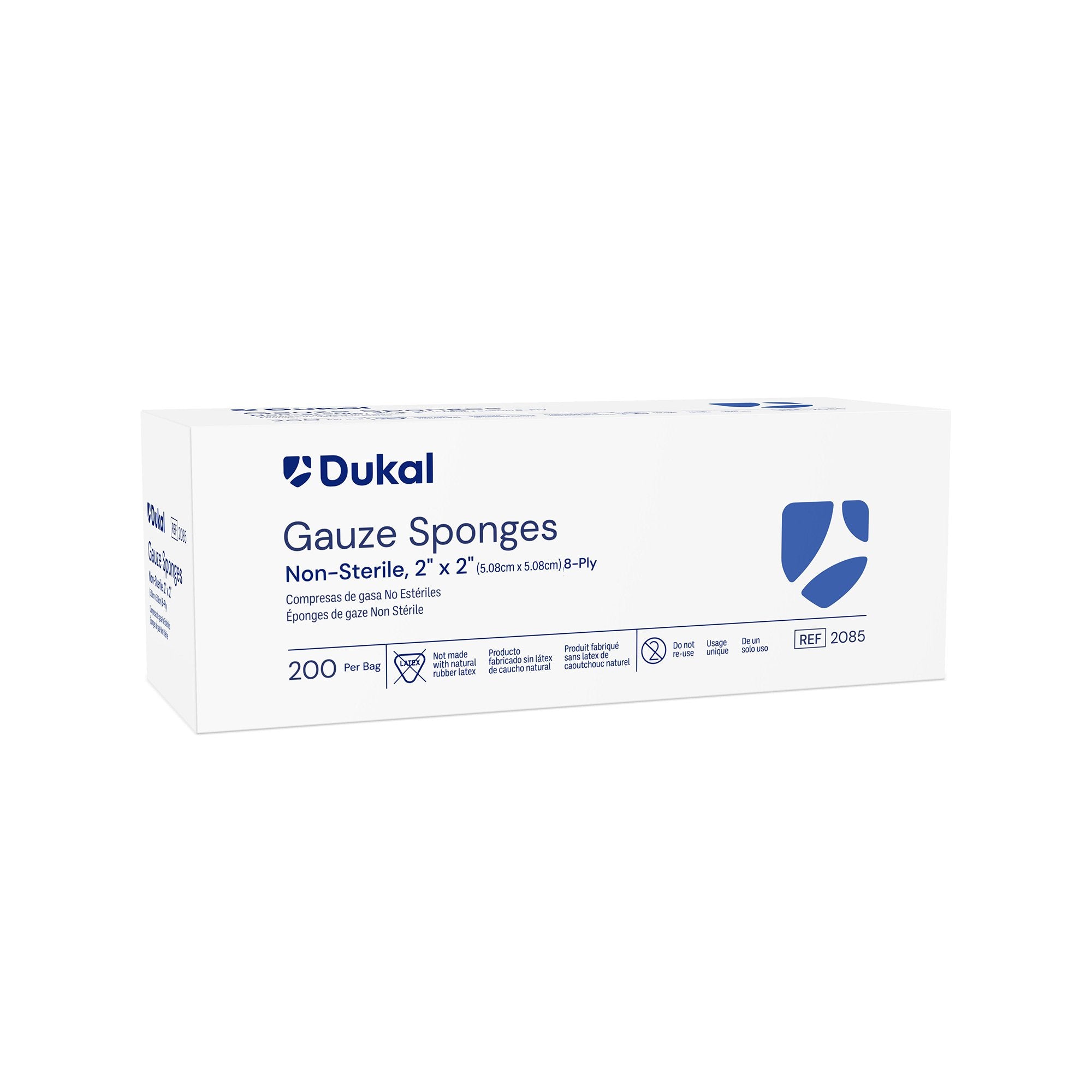 Dukal™ NonSterile Gauze Sponge, 2 x 2 Inch