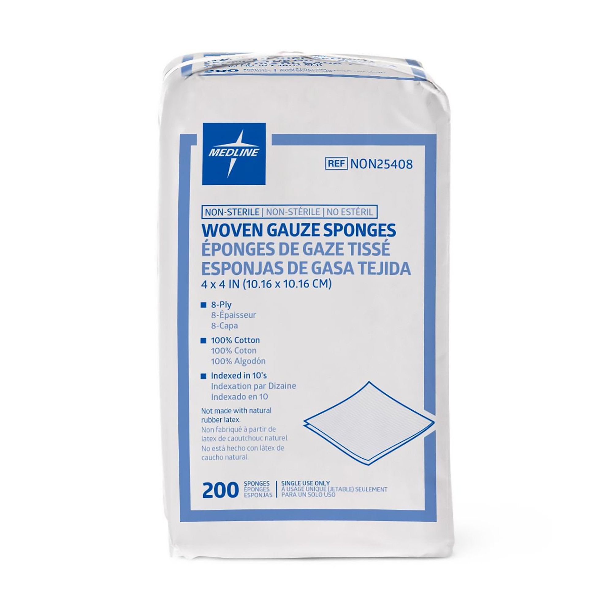 Medline Gauze Sponge, 4 x 4 Inch