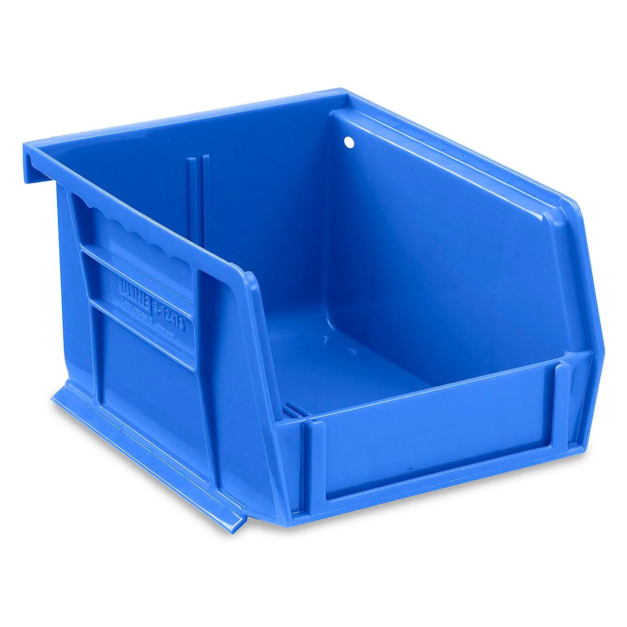 Stackable Storage Bin Uline® Blue Plastic 3 X 4 X 5-1/2 Inch