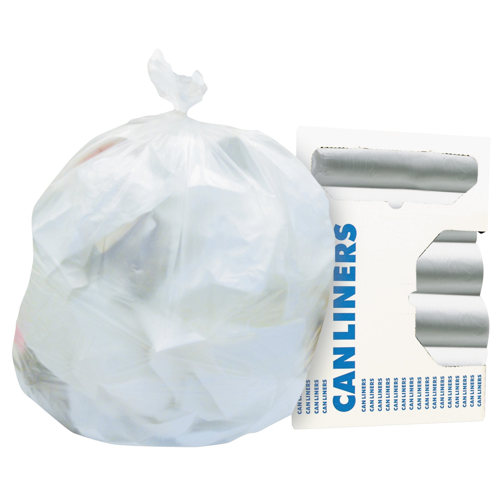 Trash Bag Heritage™ 10 gal. Natural HDPE 8 Mic. 24 X 24 Inch Star Seal Bottom Coreless Roll