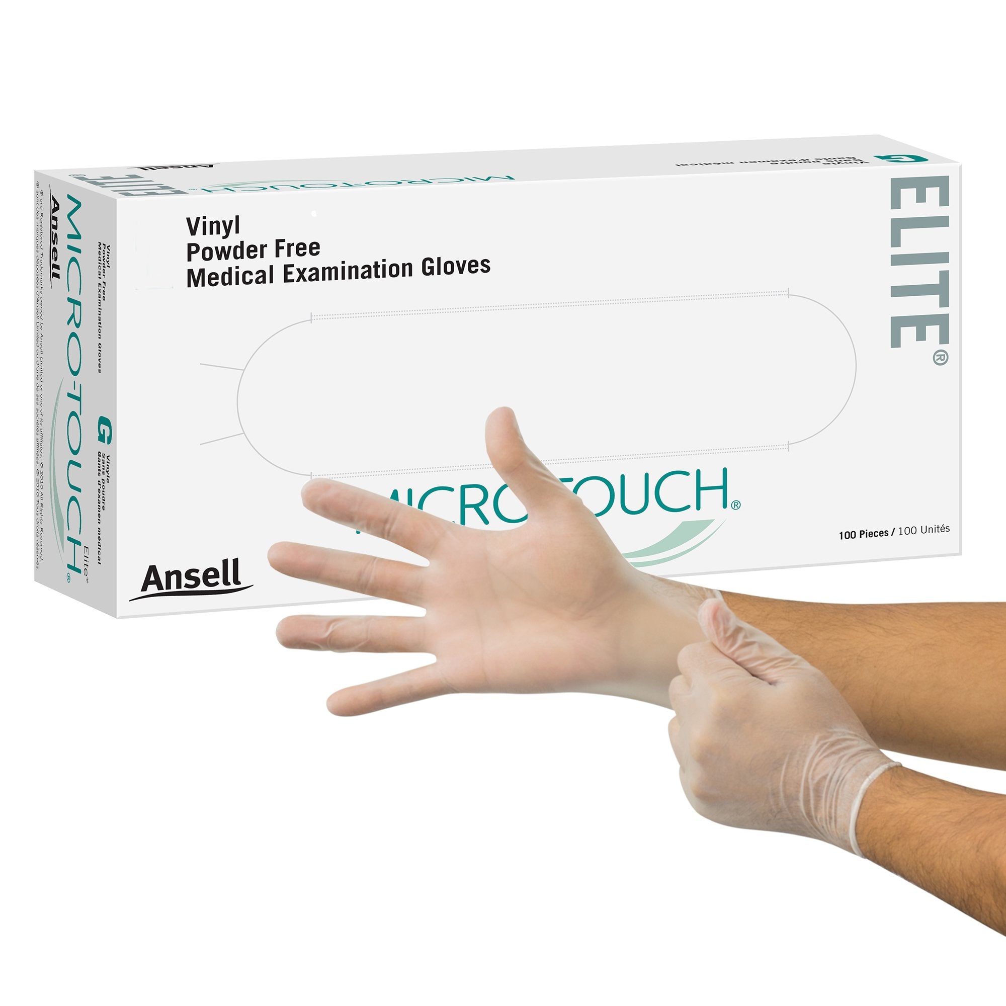 Micro-Touch® Elite® Exam Glove, Medium, Ivory