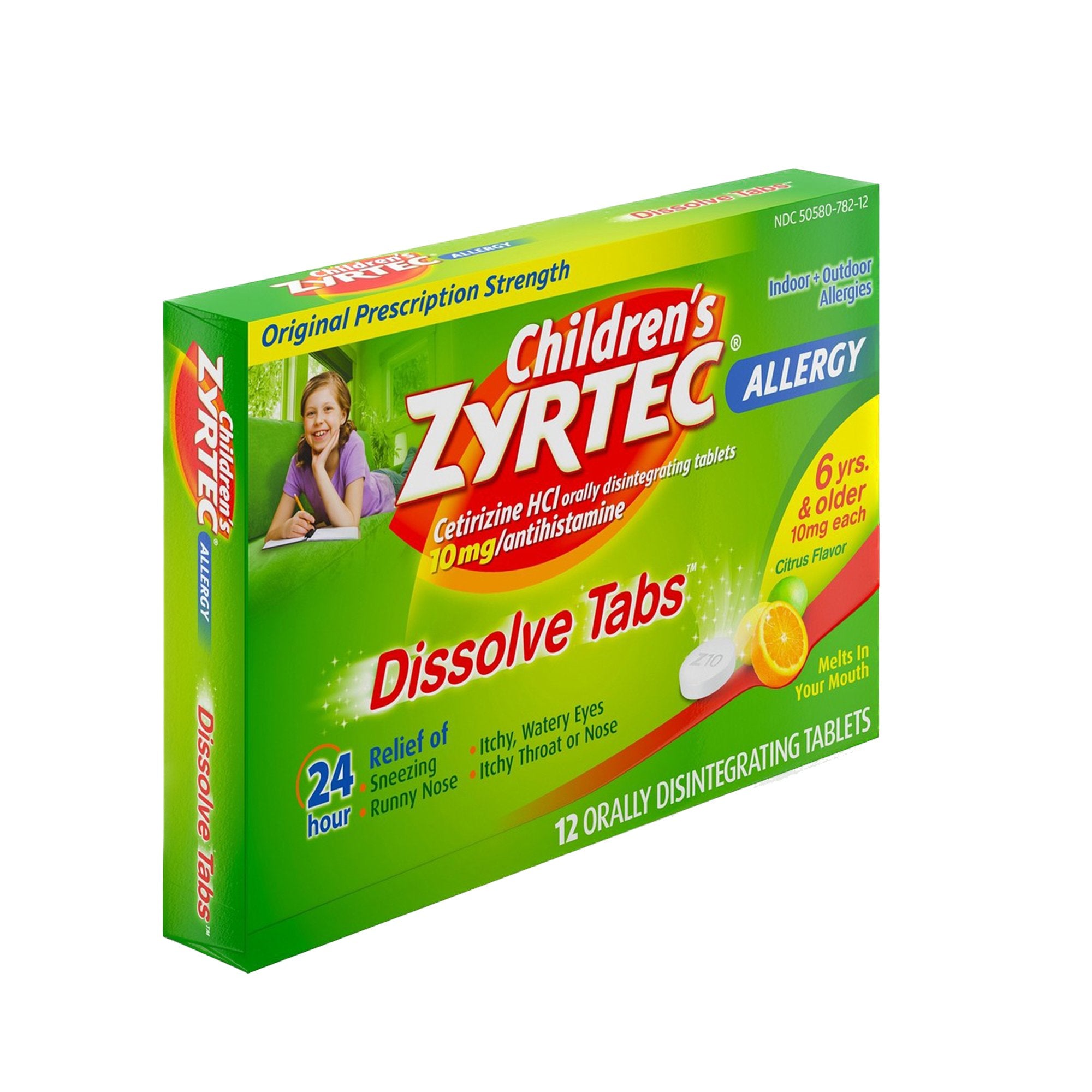 Zyrtec® Children's Allergy Orally Dissolve Tabs, Citrus Flavor