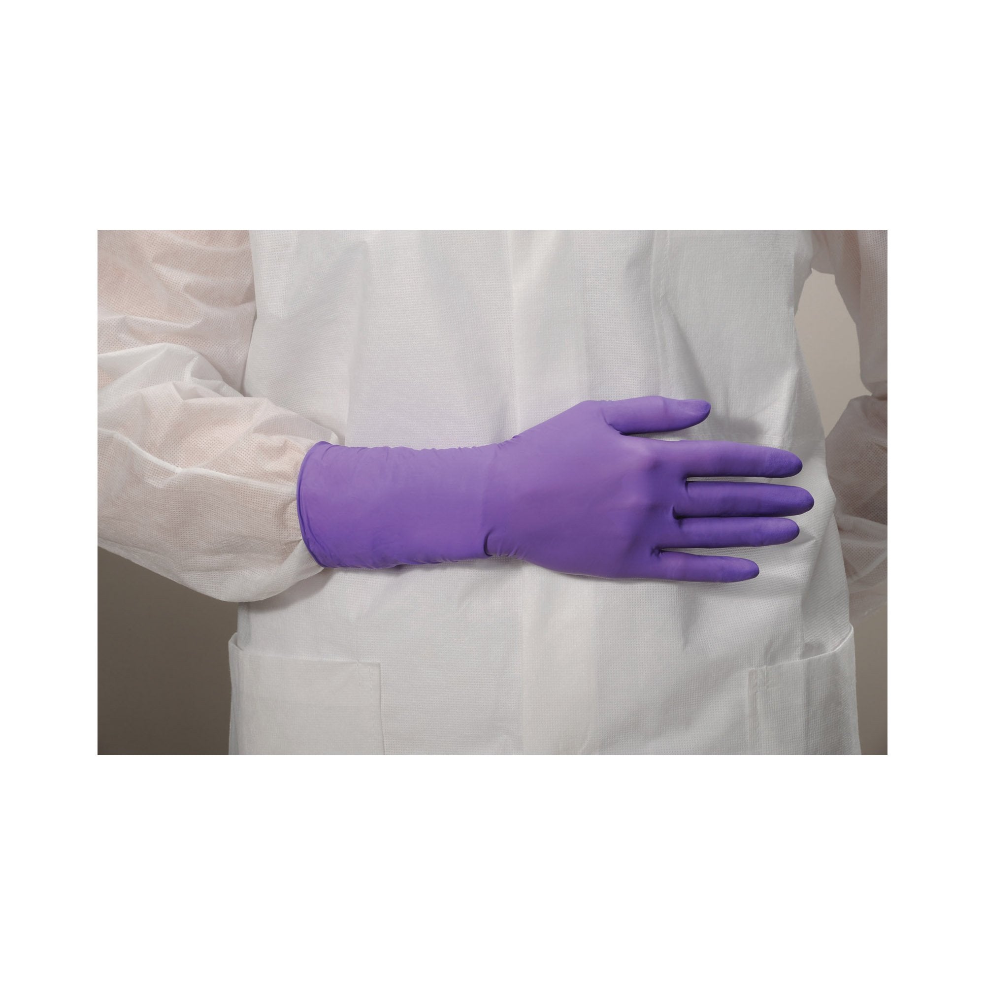 Purple Nitrile-Xtra™ Nitrile Extended Cuff Length Exam Glove, Extra Large