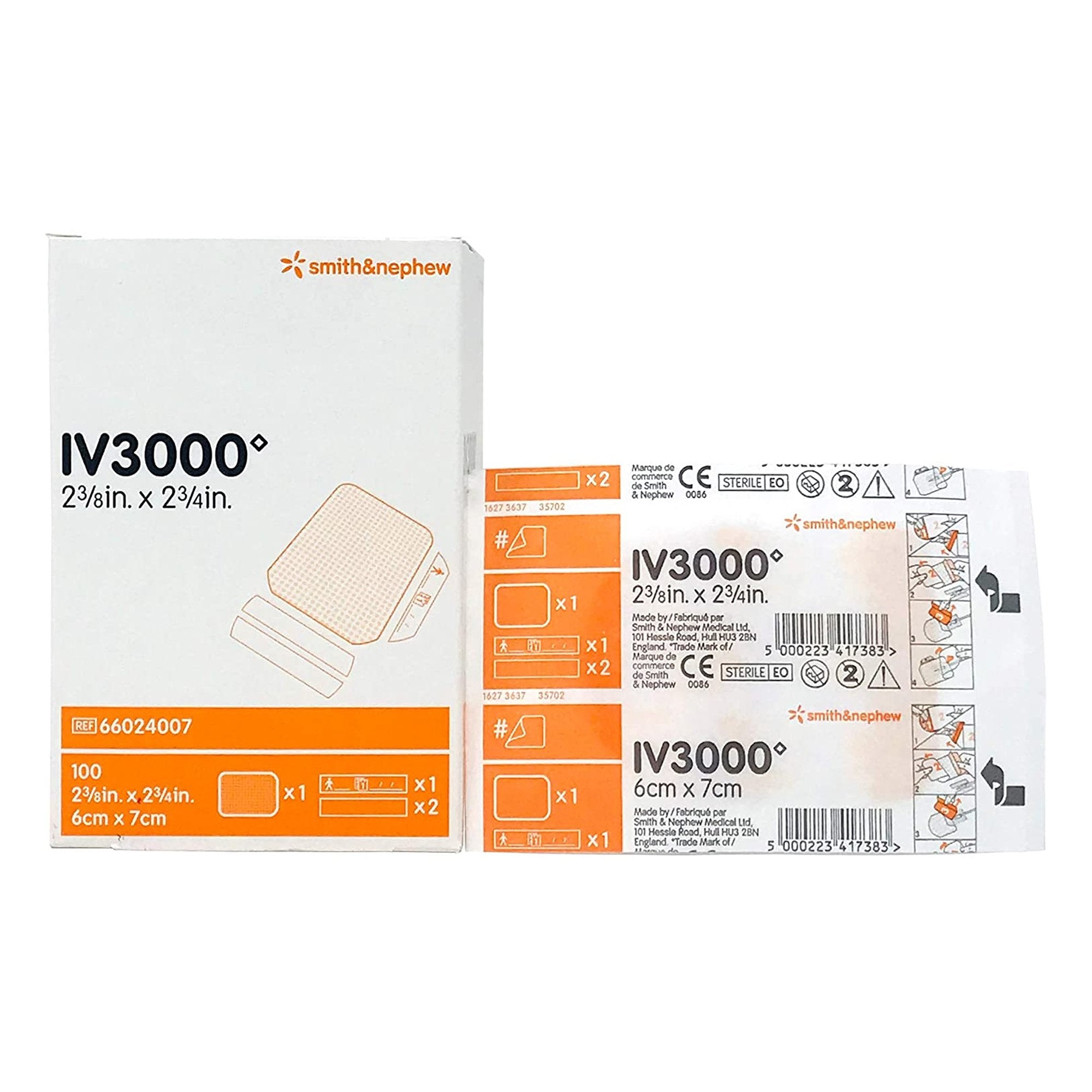 IV3000™ 1-Hand Peripheral Catheter Dressing, 2-3/8 x 2¾ Inch