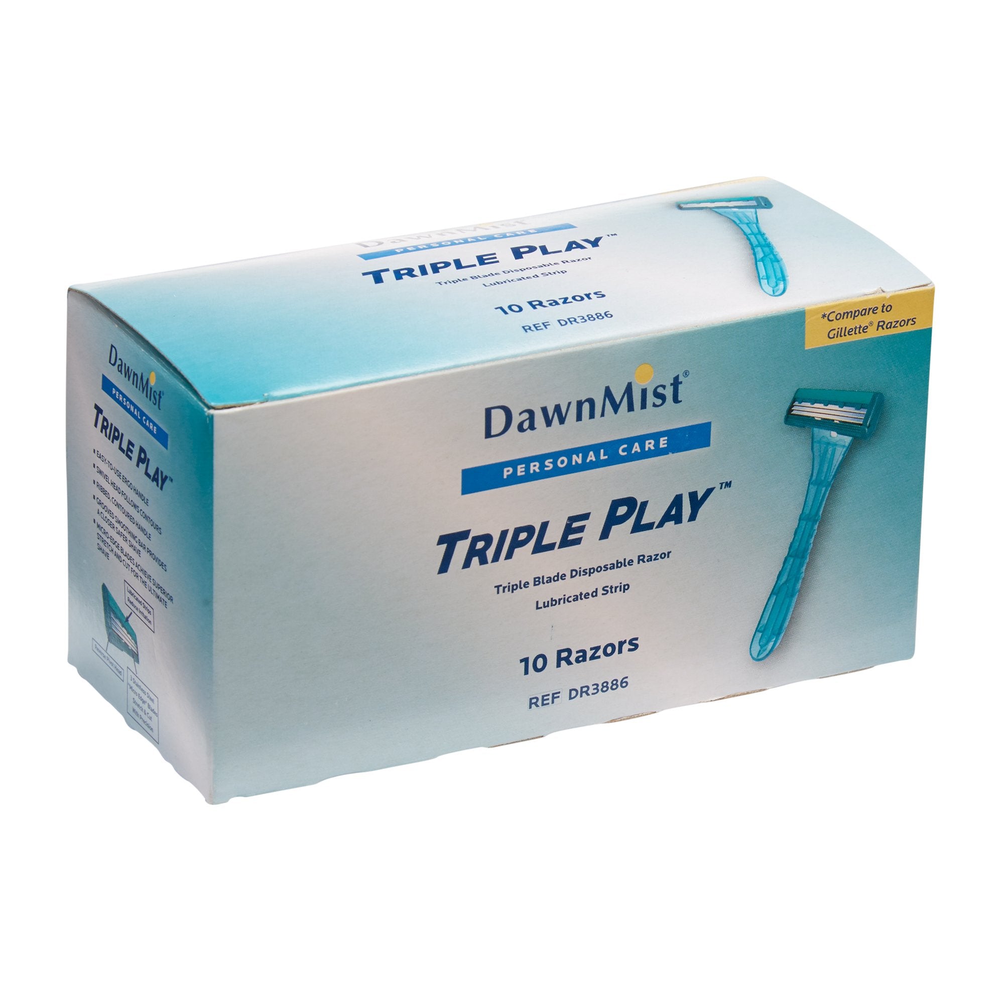 DawnMist Triple Play Facial Razor, Disposable