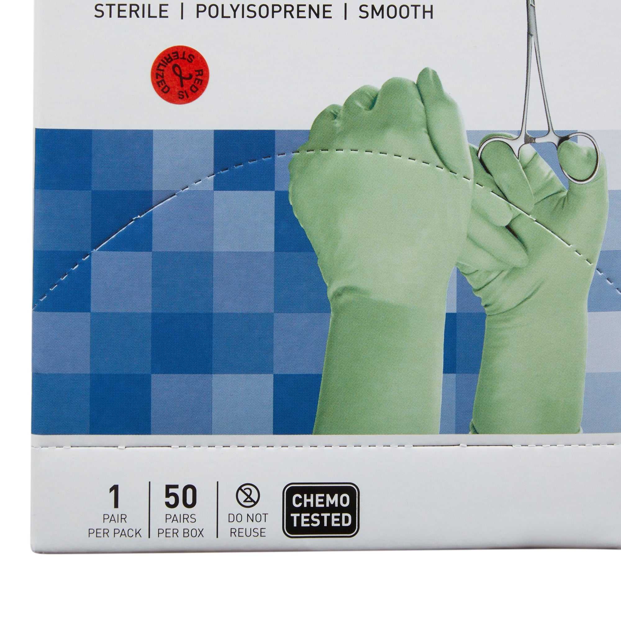 McKesson Perry® Performance Plus Polyisoprene Surgical Glove, Size 7, Green