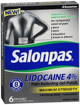 Salonpas® Lidocaine Topical Pain Relief Patch