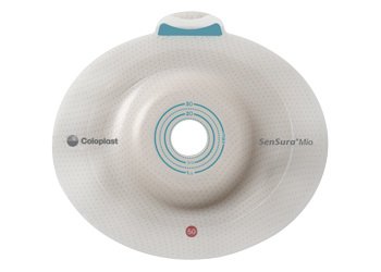 Ostomy Barrier SenSura® Mio Click Precut, Standard Wear Elastic Adhesive 50 mm Flange Red Code System 1 Inch Opening