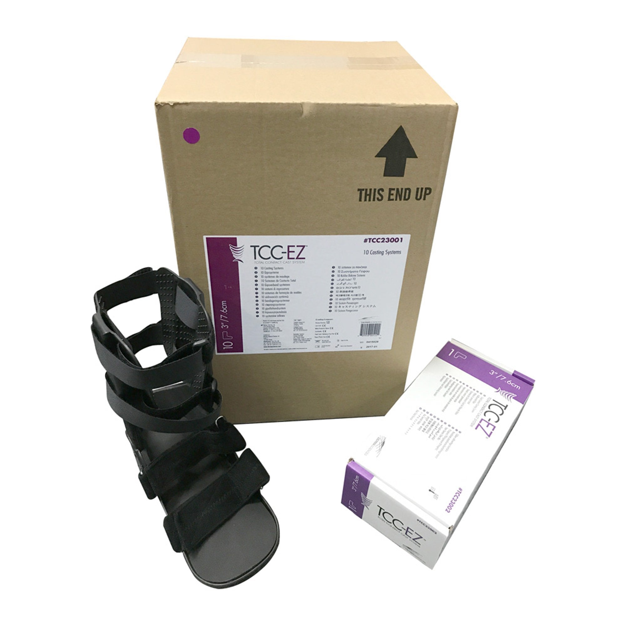 Total Contact Cast System Single Kit without Boot TCC-EZ® Acrylic / Cotton / Felt / Fiberglass / Stockinette White