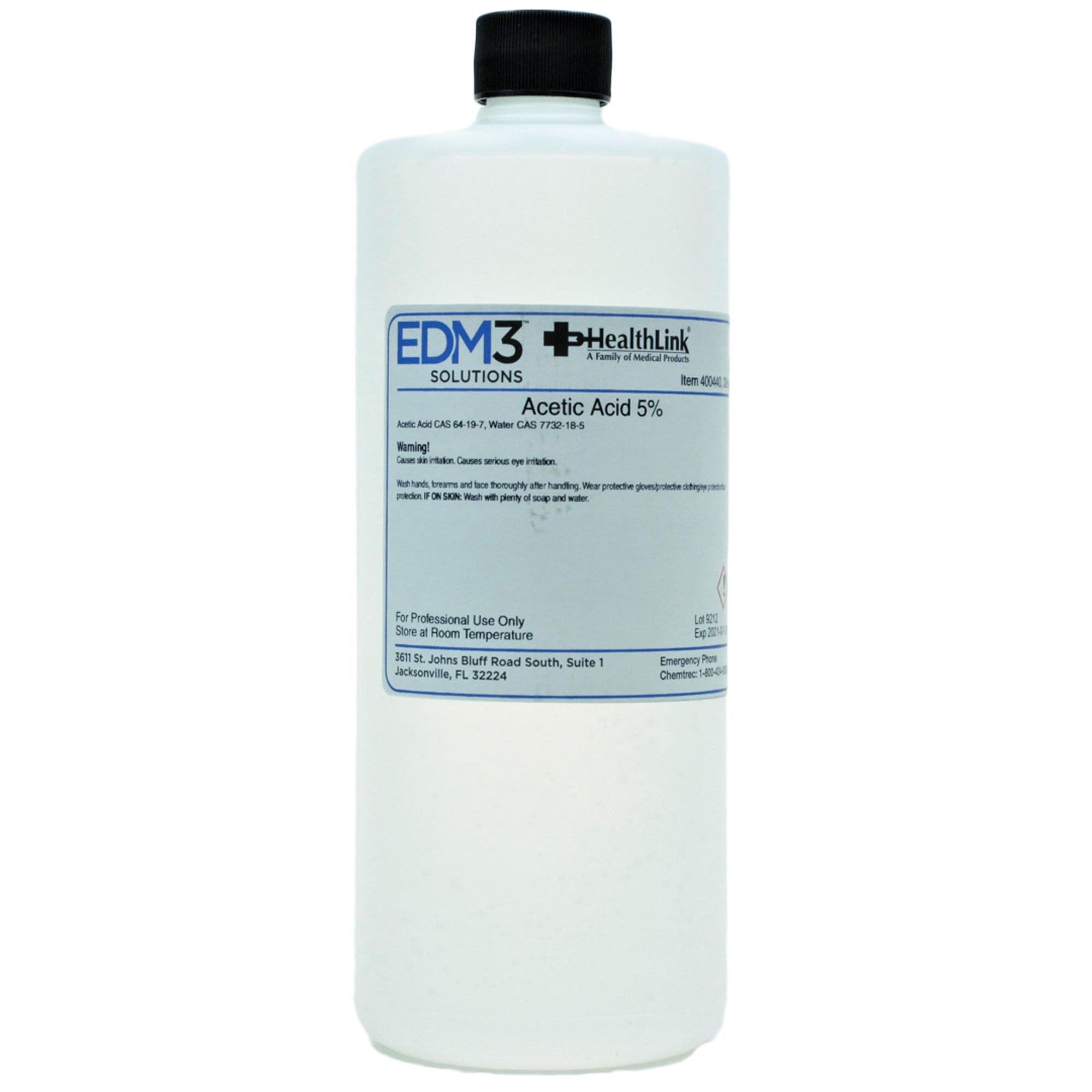 Chemistry Reagent Acetic Acid ACS Grade 5% 32 oz.