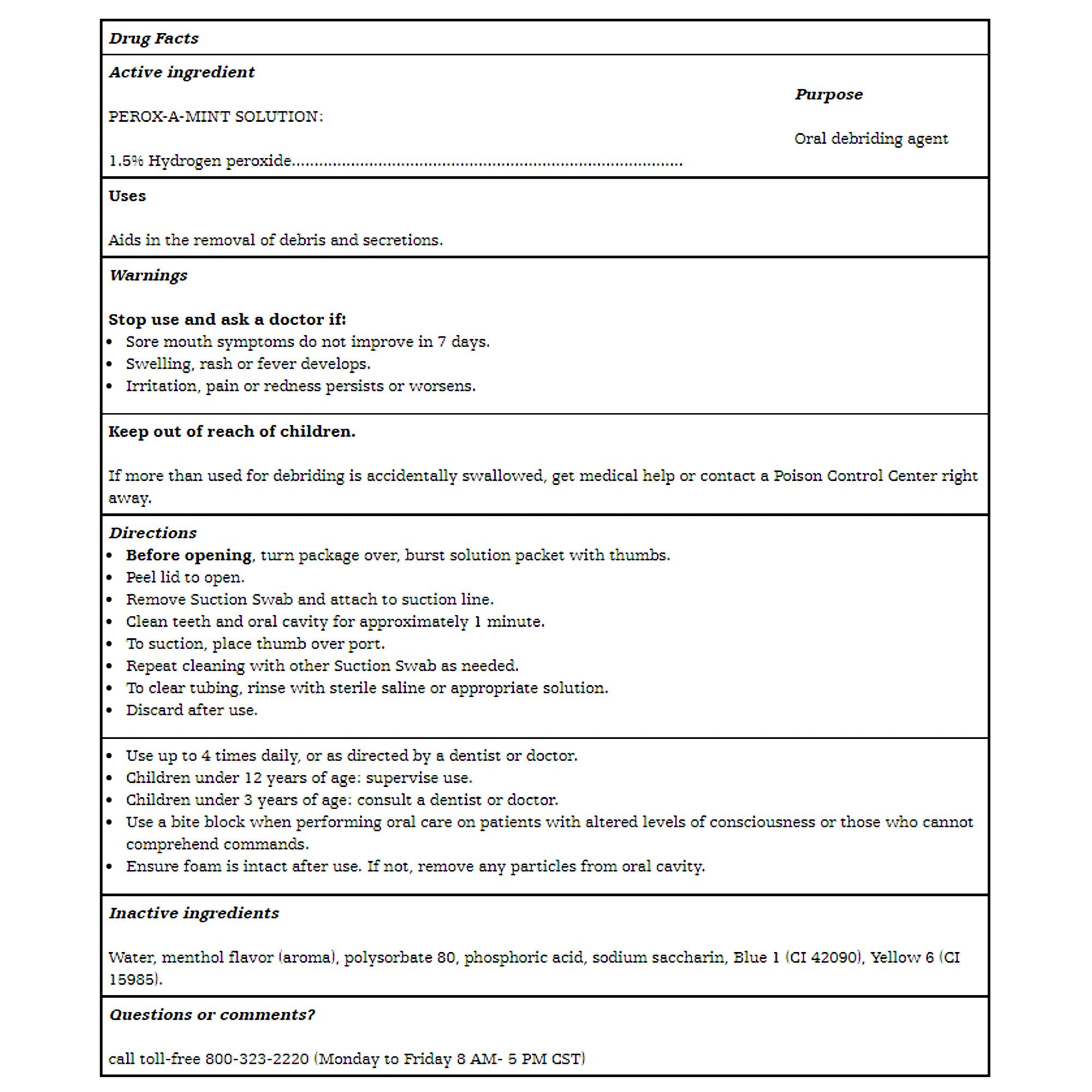 Suction Swab Kit Toothette® NonSterile