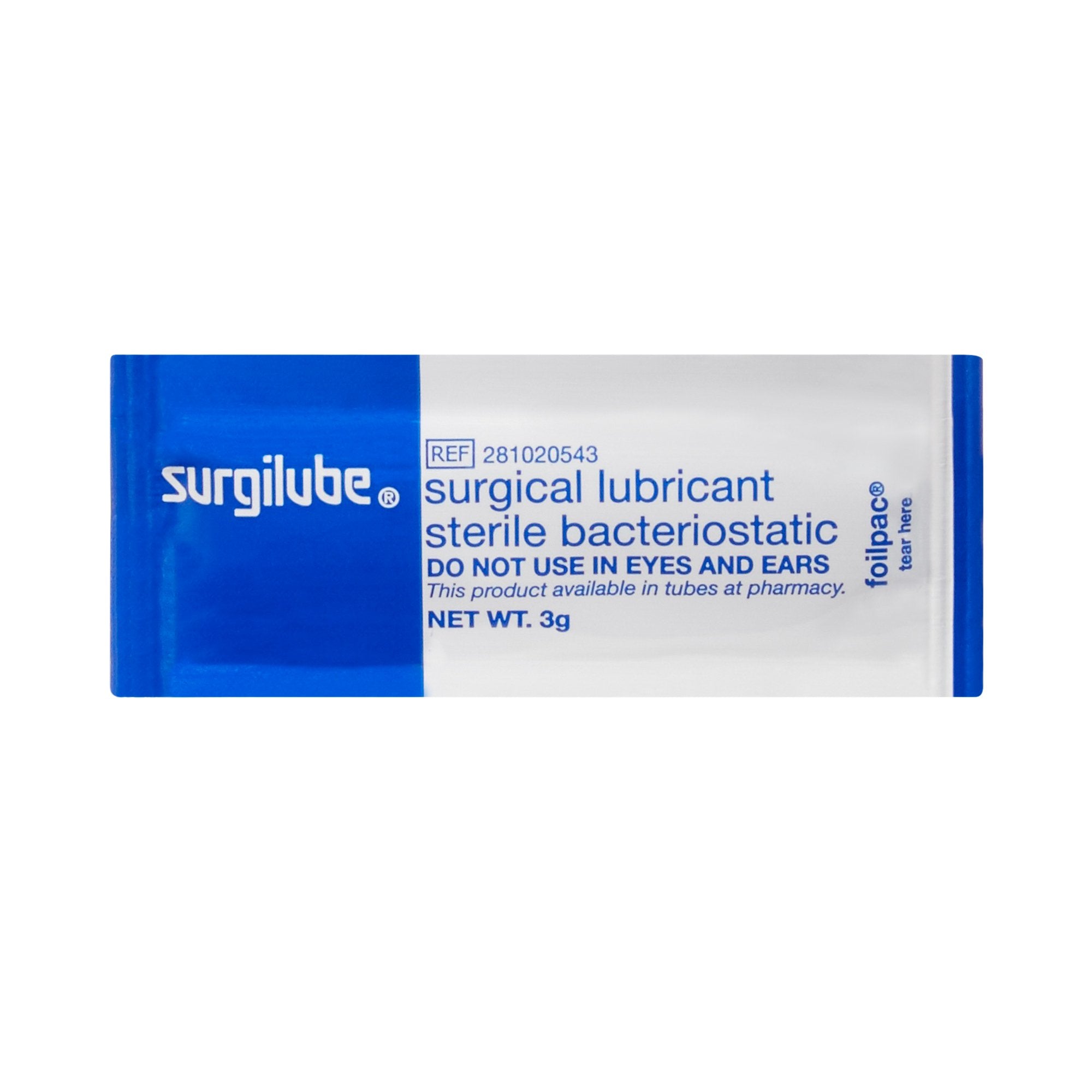 Surgilube® Lubricating Jelly, 3-gram Packet