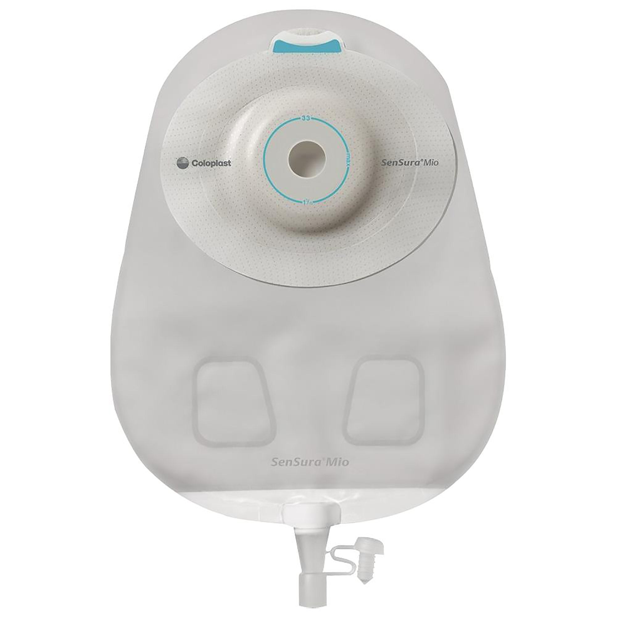 Urostomy Pouch SenSura® Mio Convex One-Piece System 10-1/2 Inch Length, Maxi Convex Light, Pre-Cut 1 Inch Stoma Drainable