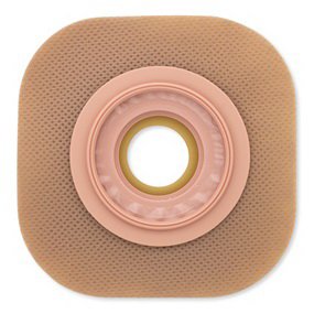 Ostomy Barrier New Image™ Trim to Fit, Standard Wear Adhesive Tape Borders 57 mm Flange Red Code System Flexwear Up to 1-1/2 Inch Opening