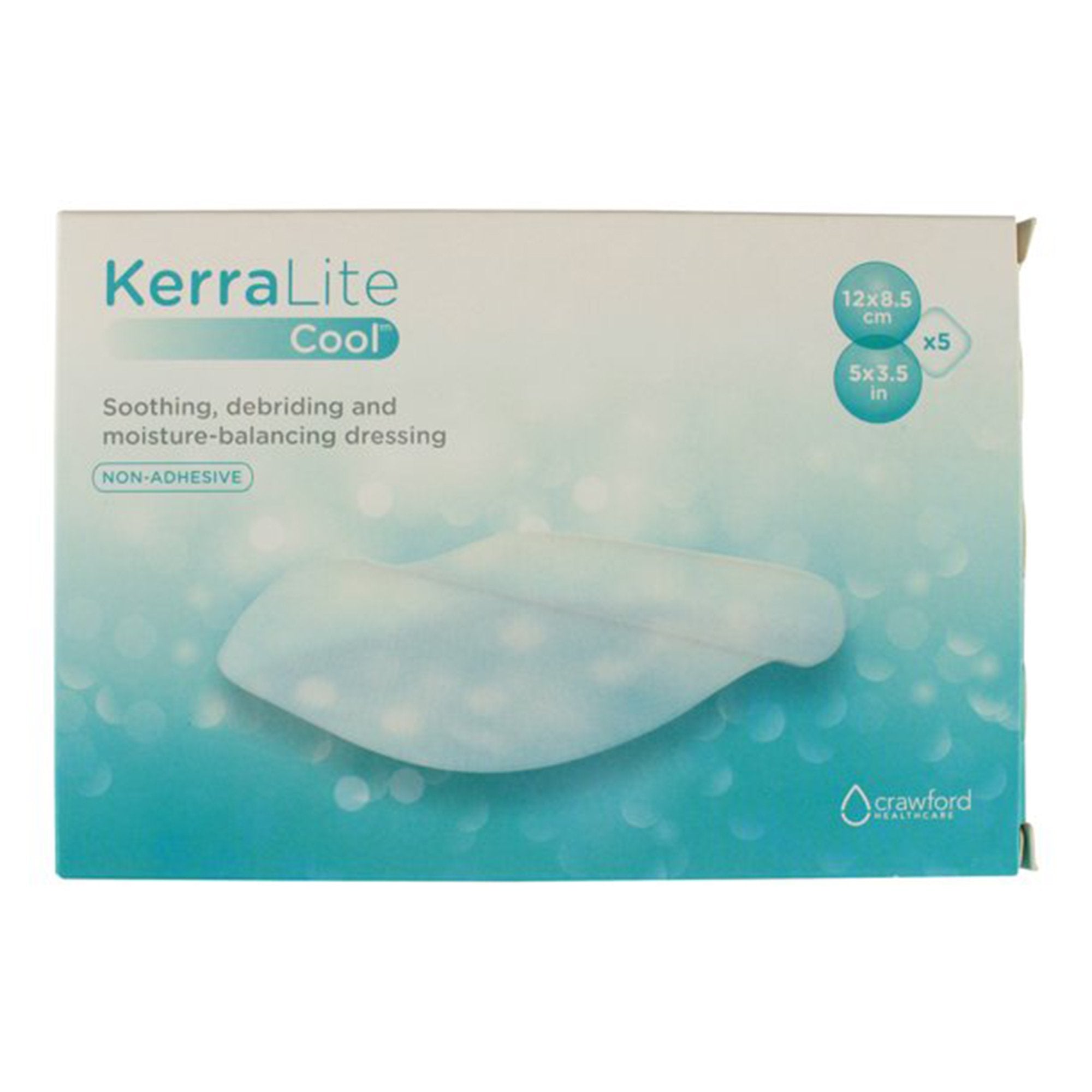 Hydrogel Wound Dressing KerraLite Cool® Border Sheet 3-1/2 X 5 Inch Sheet Sterile