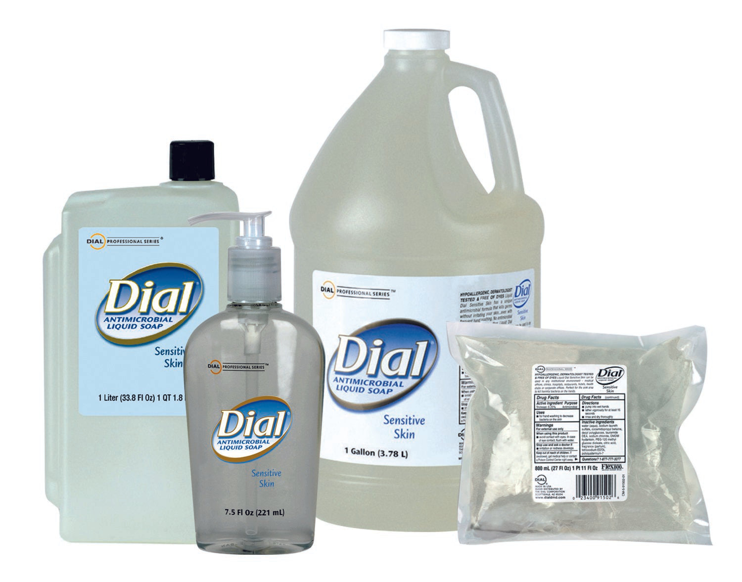 Dial® Sensitive Antimicrobial Soap 7.5 oz. Pump Bottle