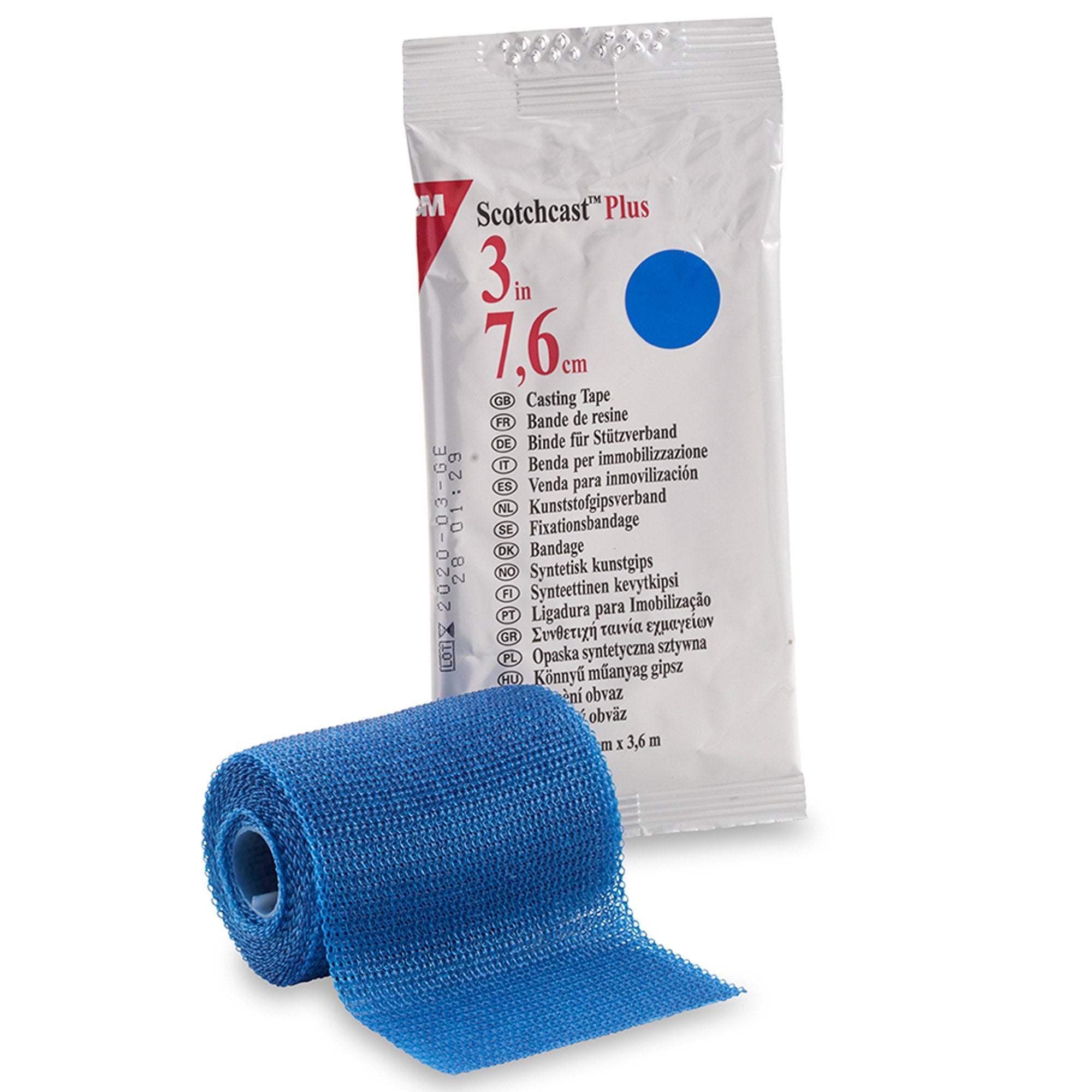 3M™ Scotchcast™ Plus Blue Cast Tape, 3 Inch x 4 Yard