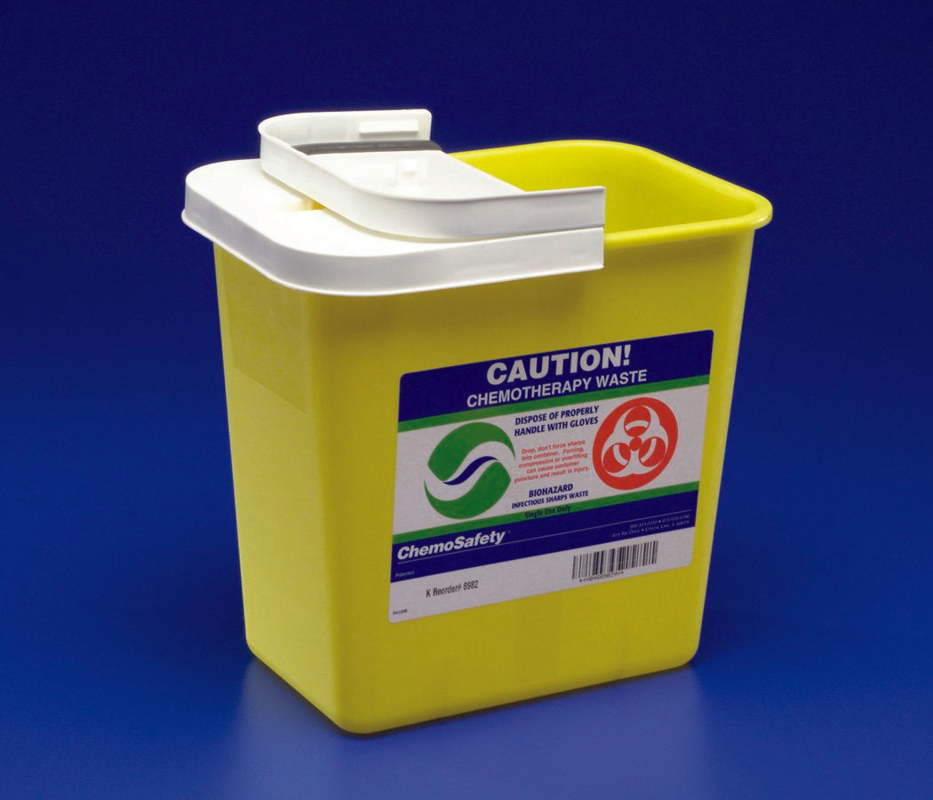 SharpSafety™ Chemotherapy Waste Container, 18 Gallon, 26 x 18¼ x 12¾ Inch