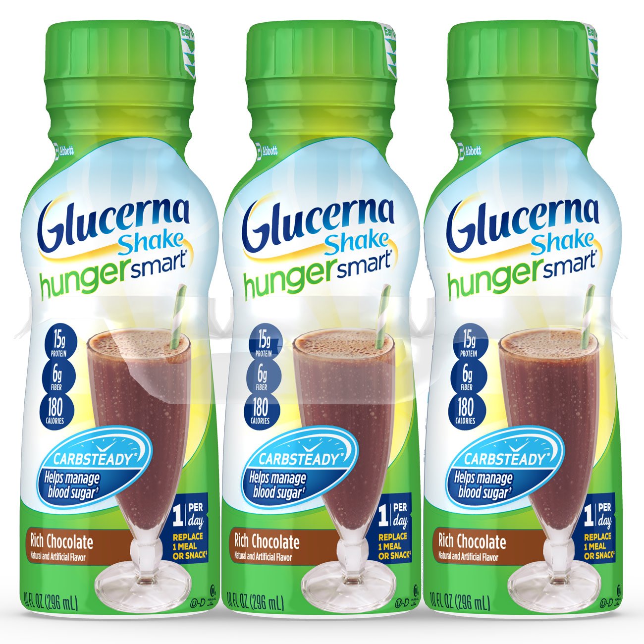 Oral Supplement Glucerna® Hunger Smart® Rich Chocolate Flavor Liquid 10 oz. Bottle