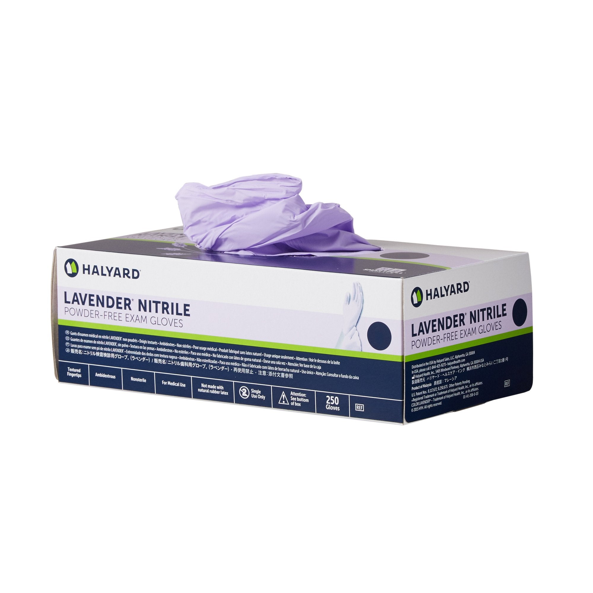 Halyard™ Lavender™ Nitrile Exam Glove, Extra Small