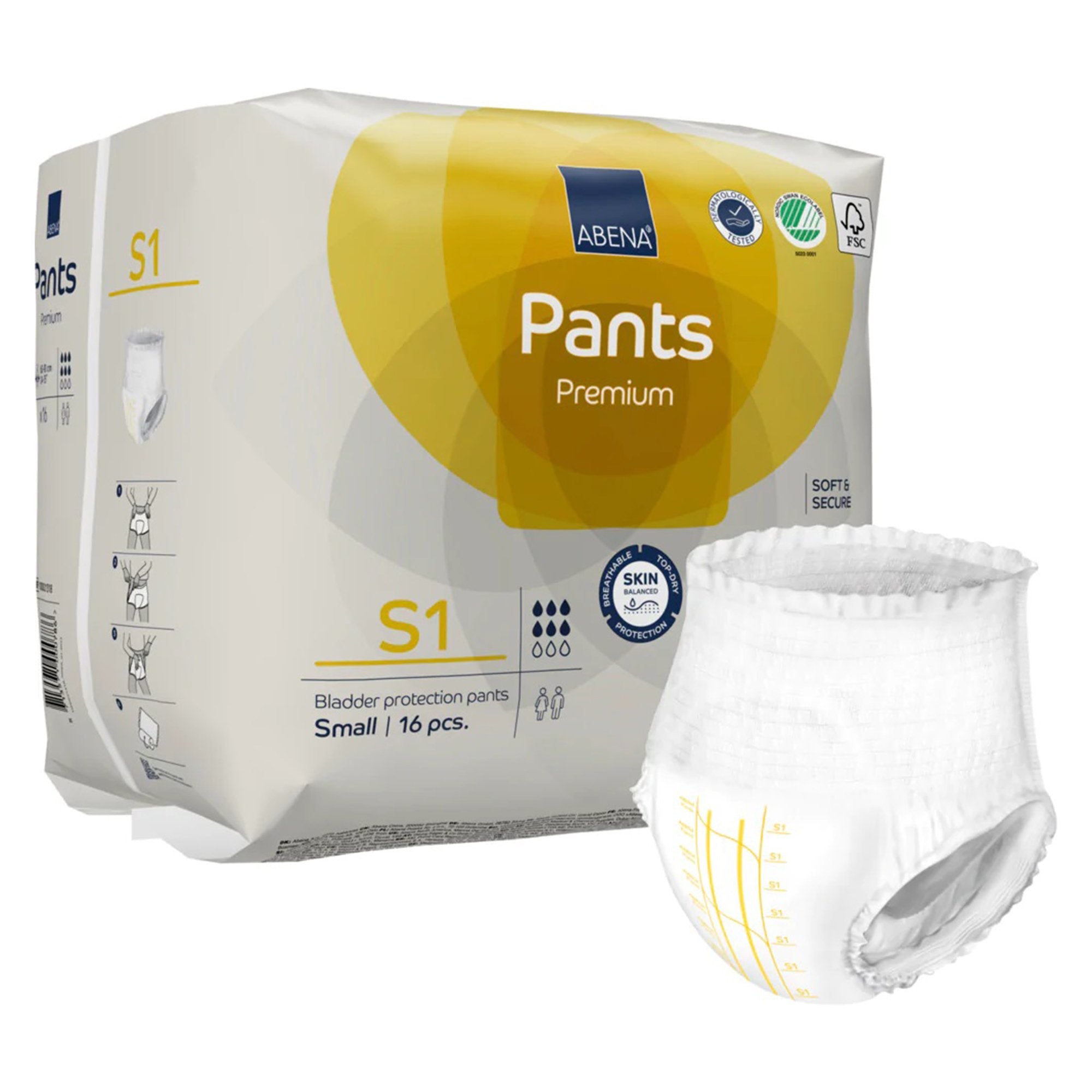 Abena® Premium Pants S2 Incontinence Brief, Small